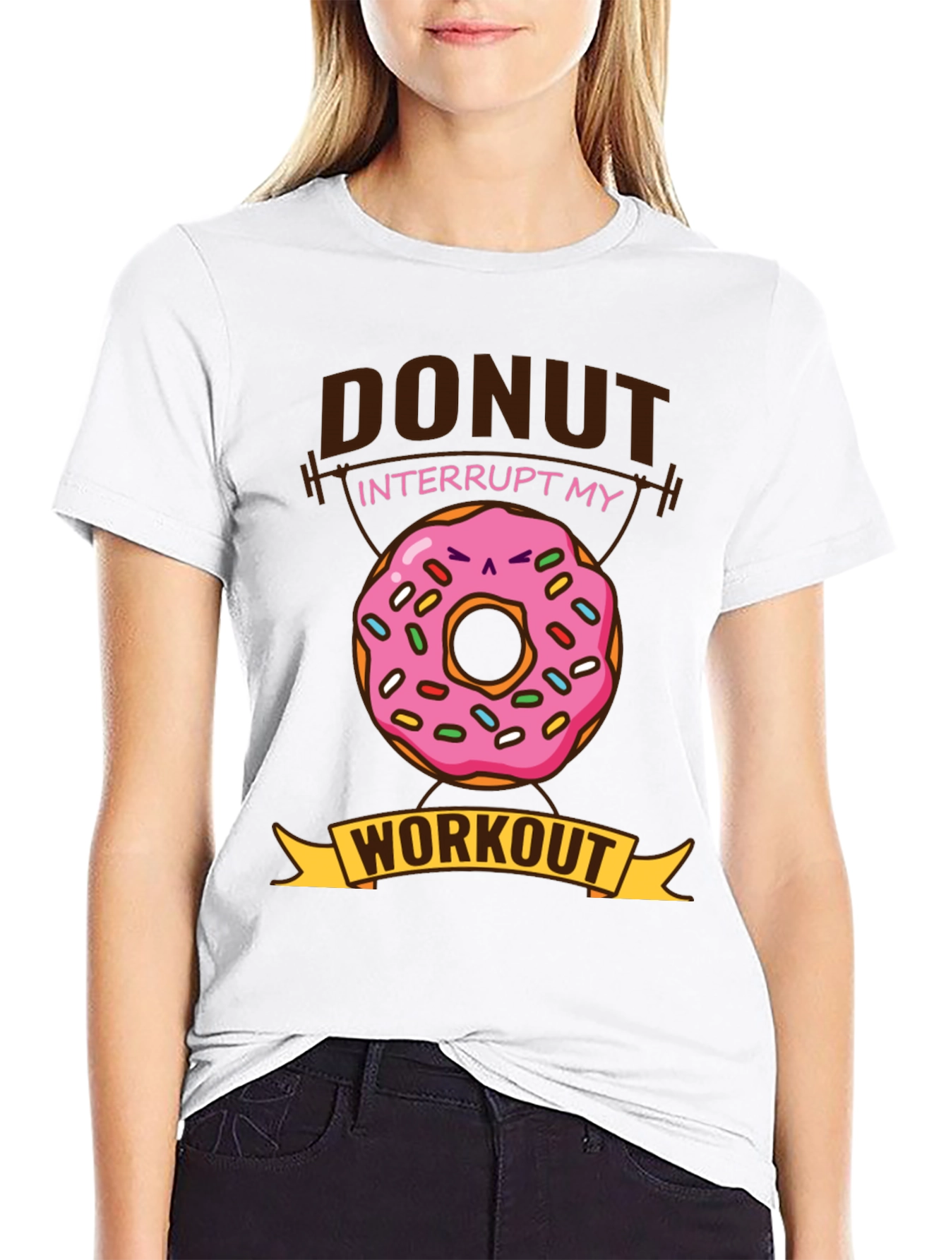 Donut Interrupt My Workout Funny T-Shirt