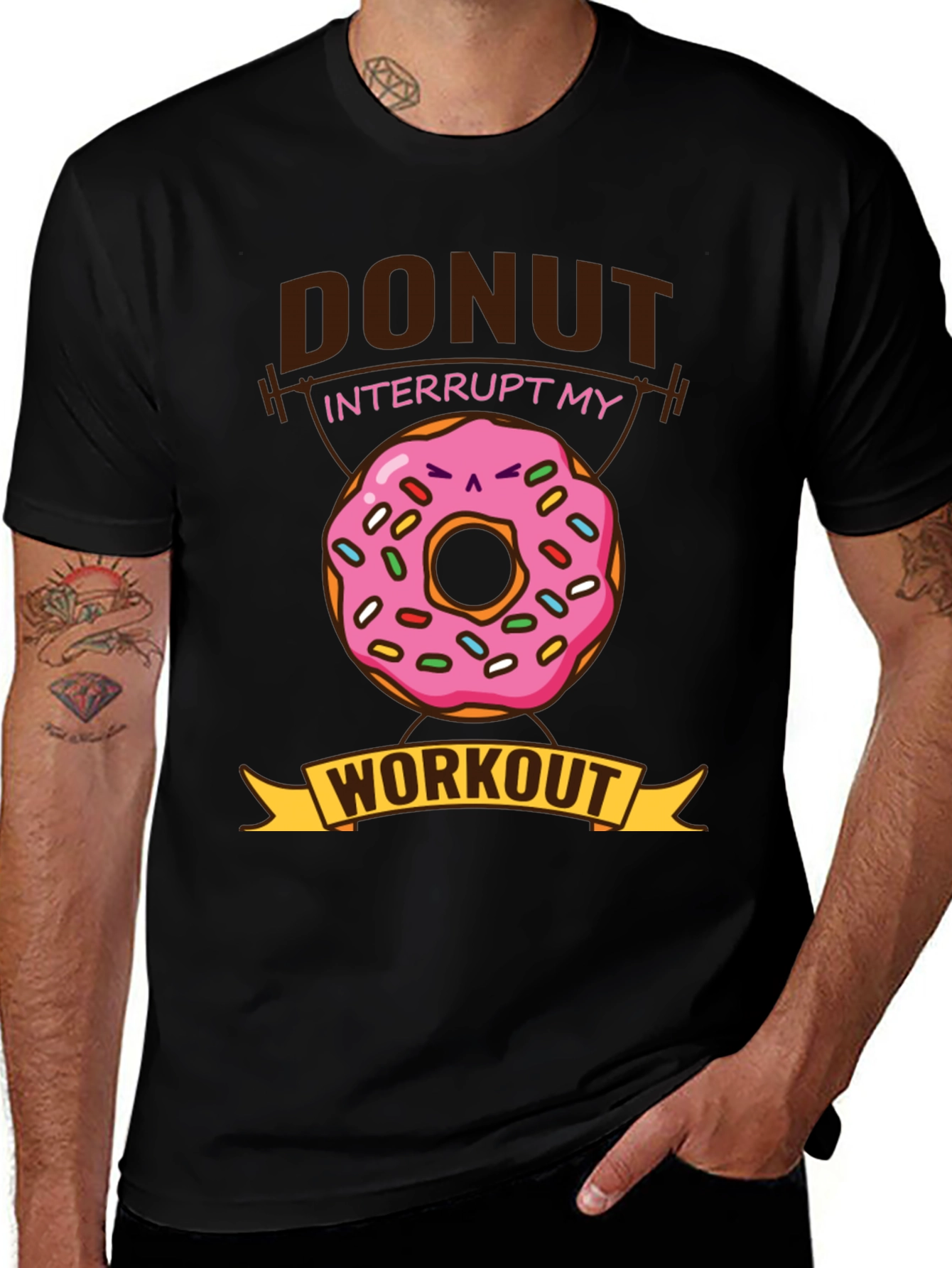 Donut Interrupt My Workout Funny T-Shirt