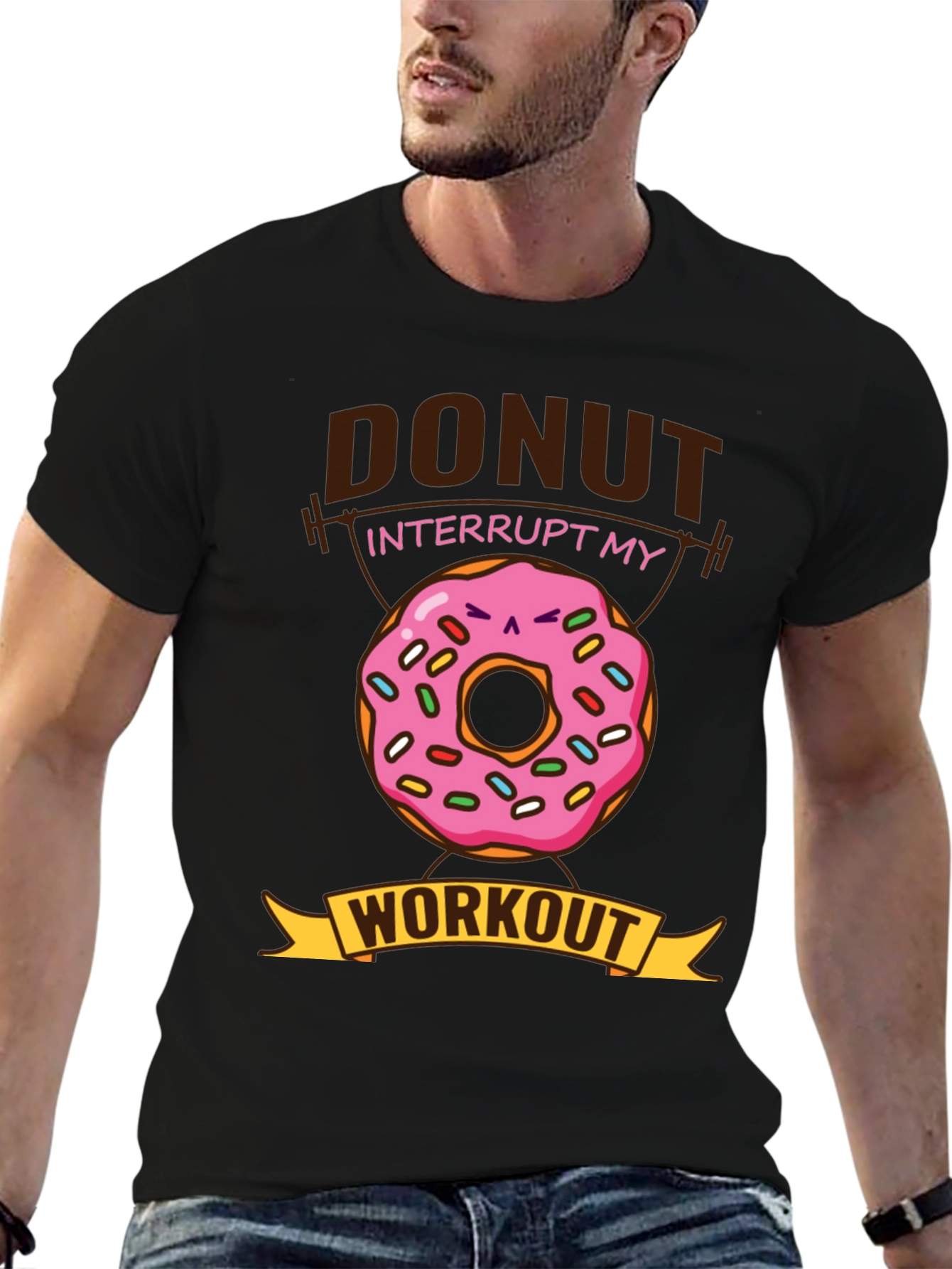 Donut Interrupt My Workout Funny T-Shirt