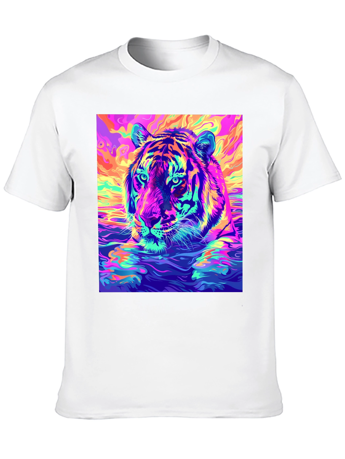 Psychedelic Tiger Graphic Tee
