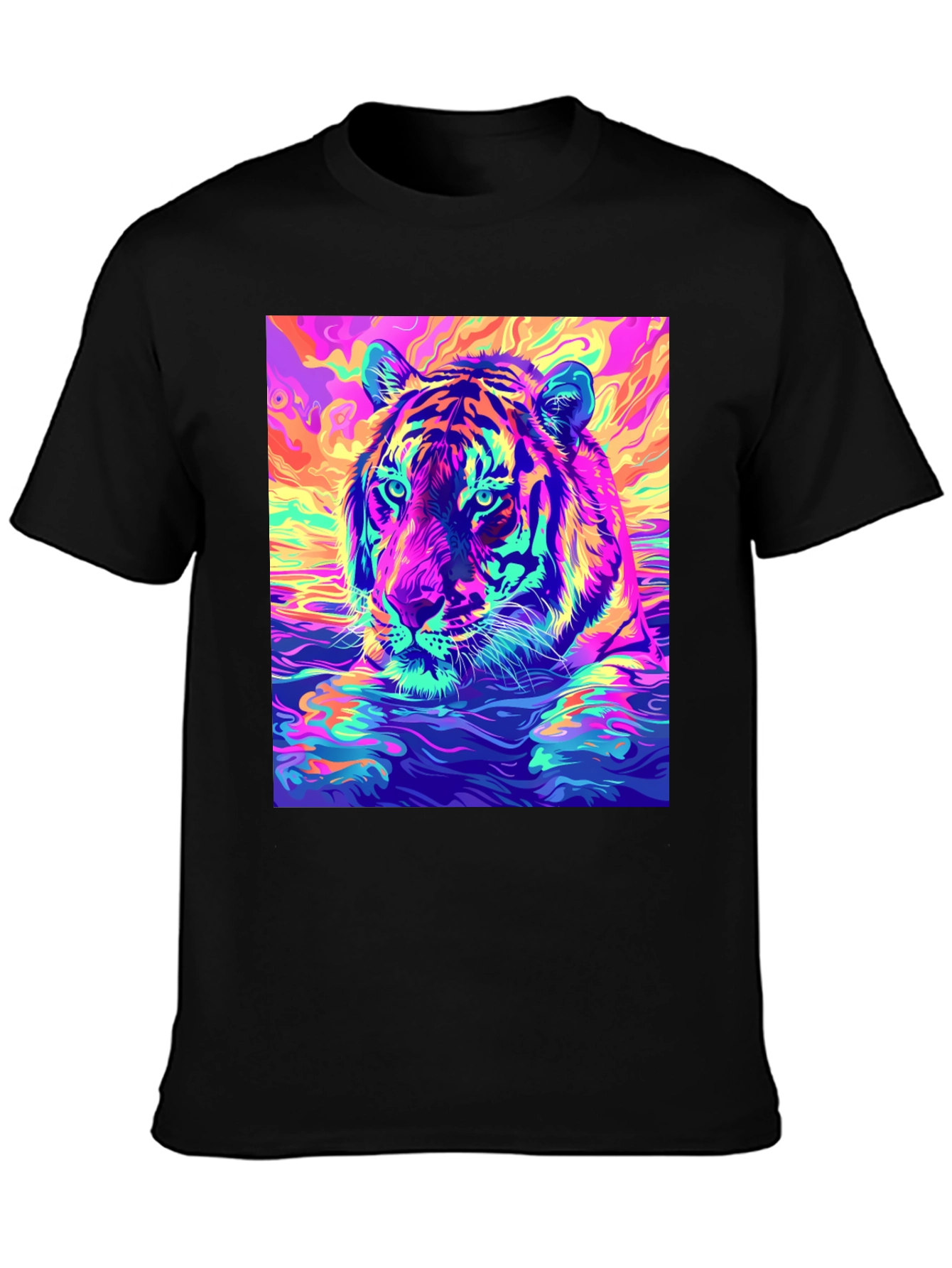 Psychedelic Tiger Graphic Tee