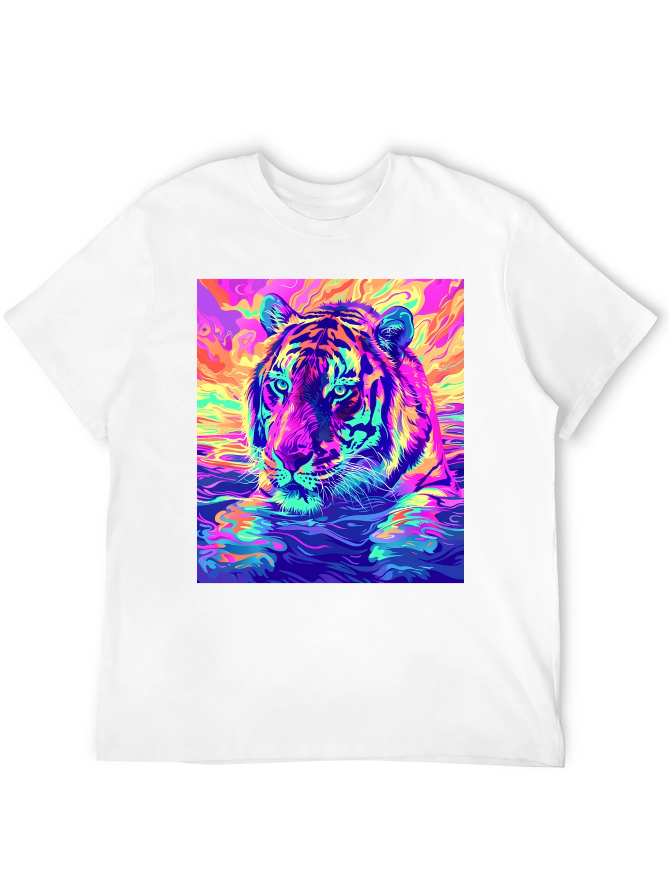 Psychedelic Tiger Graphic Tee