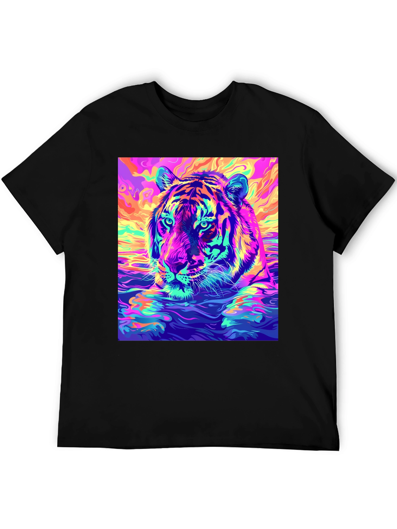 Psychedelic Tiger Graphic Tee