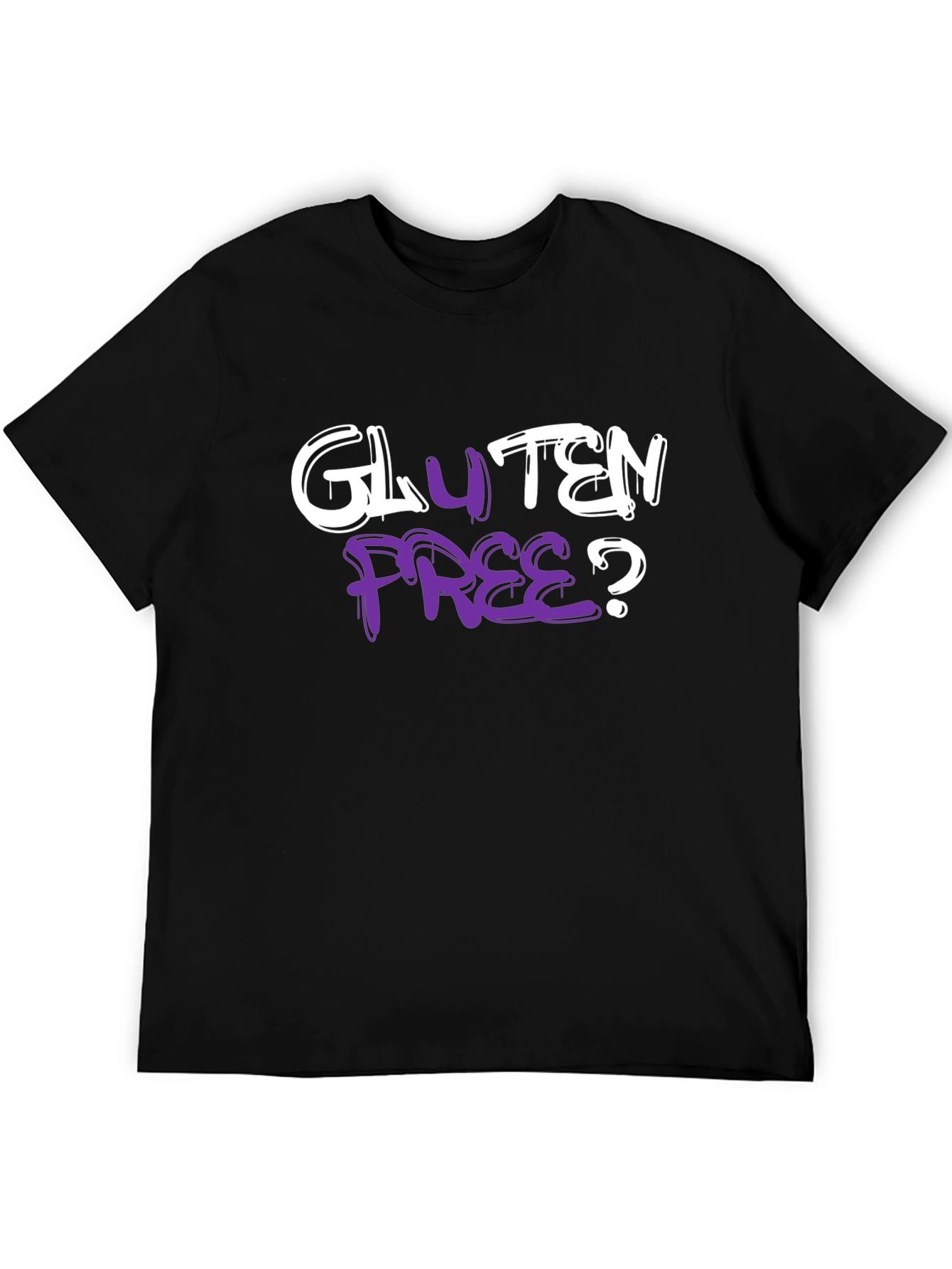 Gluten Free T-Shirt Black Graphic Tee