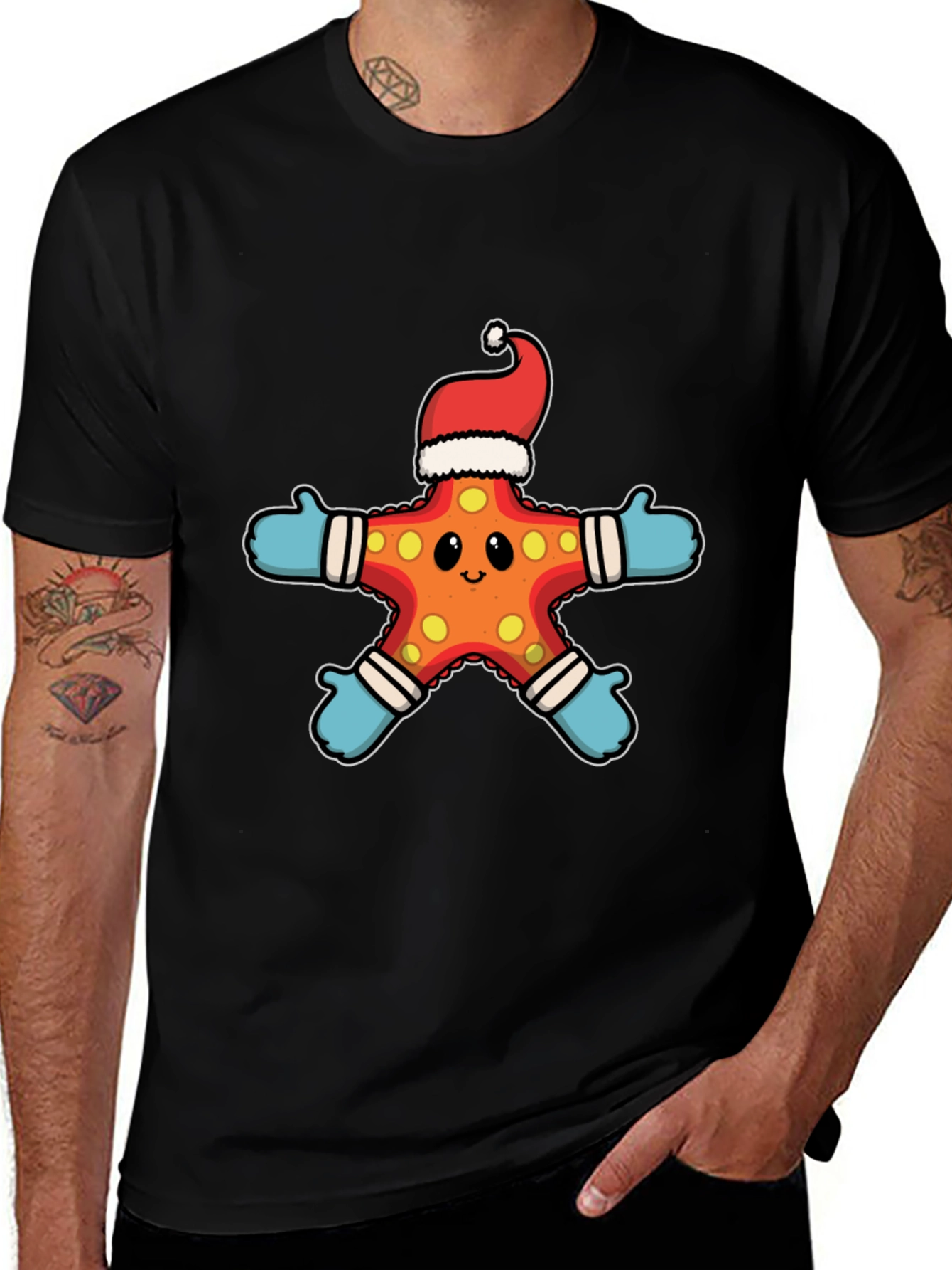 Christmas Starfish T-Shirt - Holiday Cheer