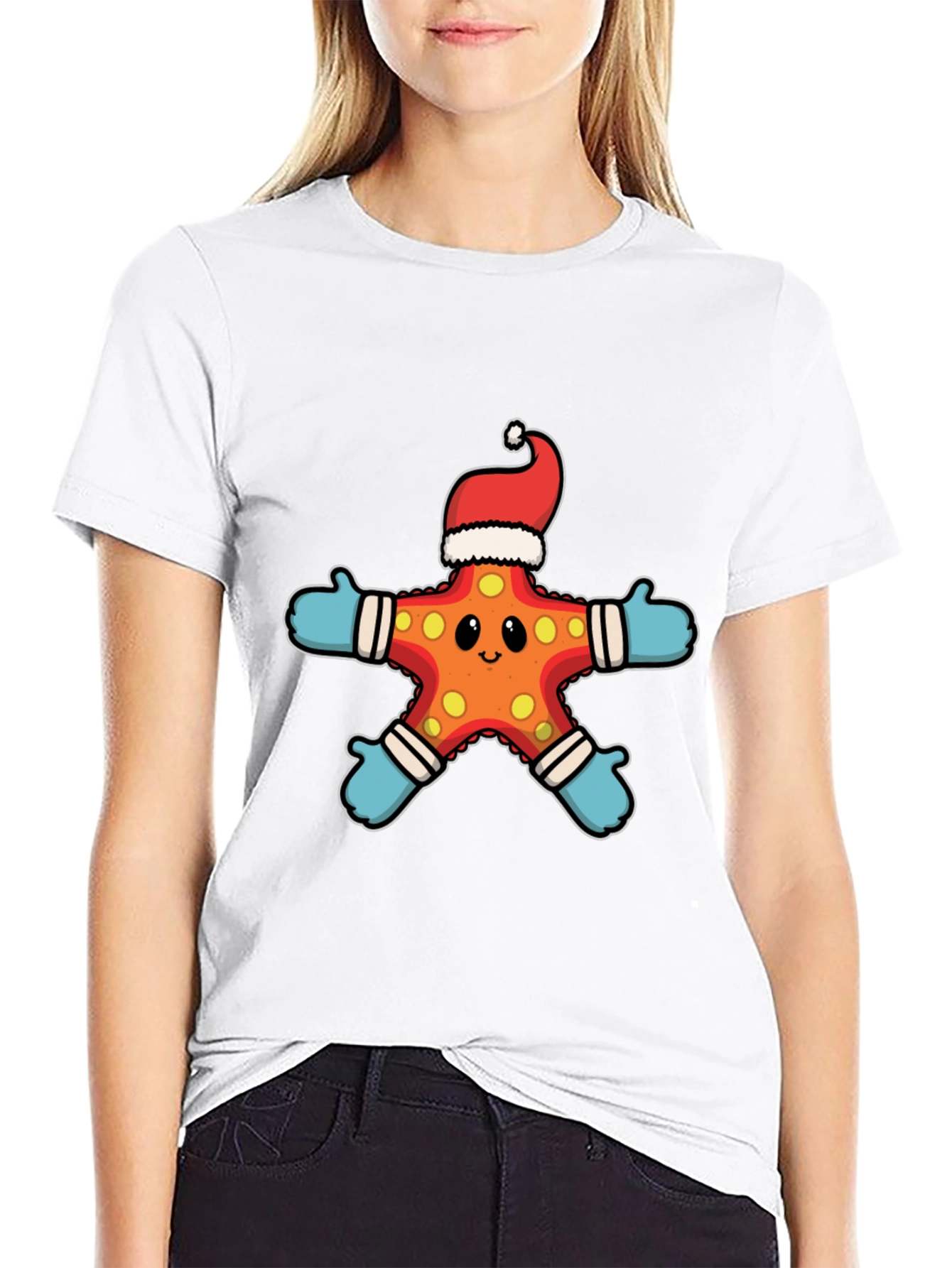 Christmas Starfish T-Shirt - Holiday Cheer