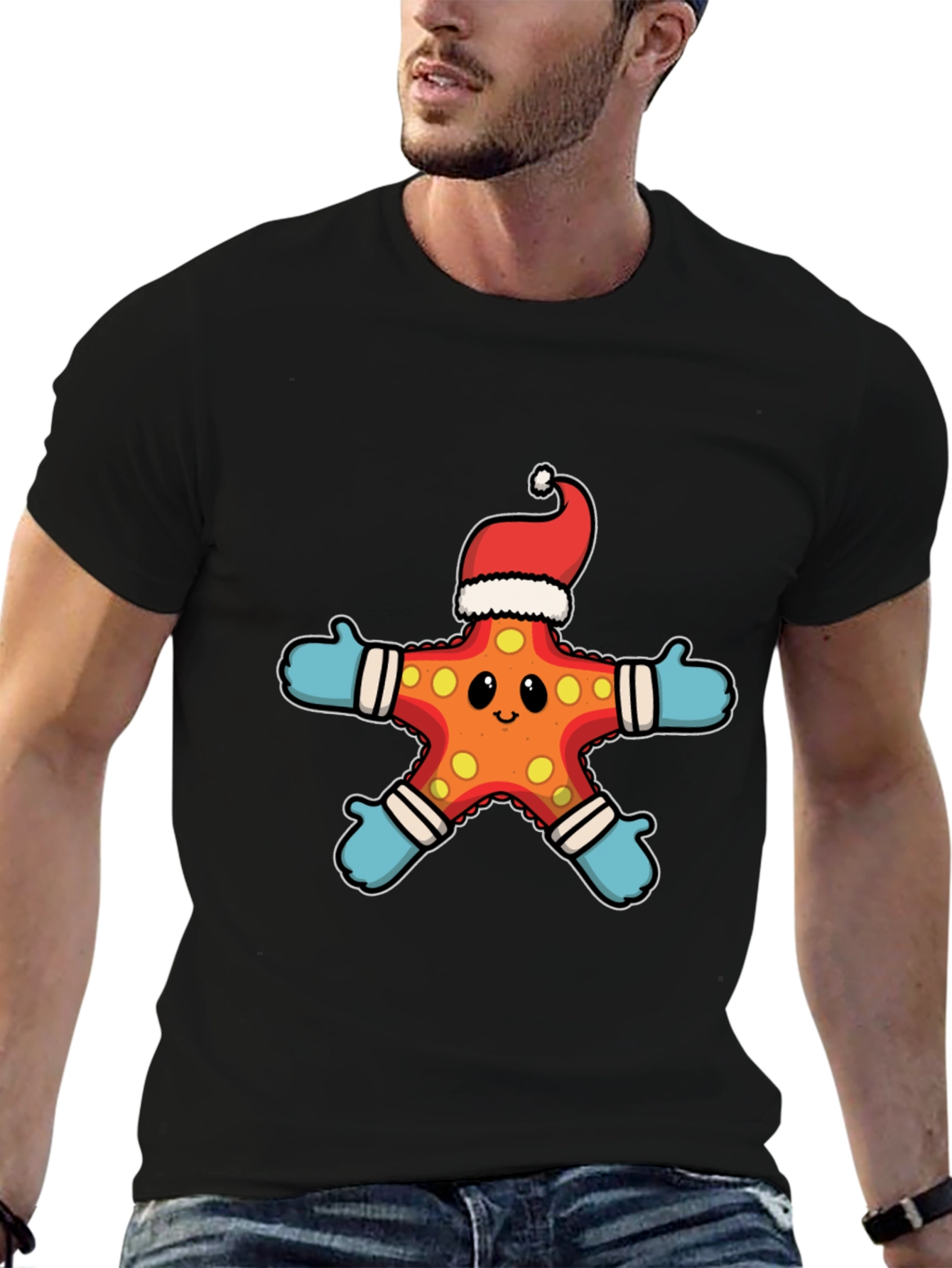Christmas Starfish T-Shirt - Holiday Cheer