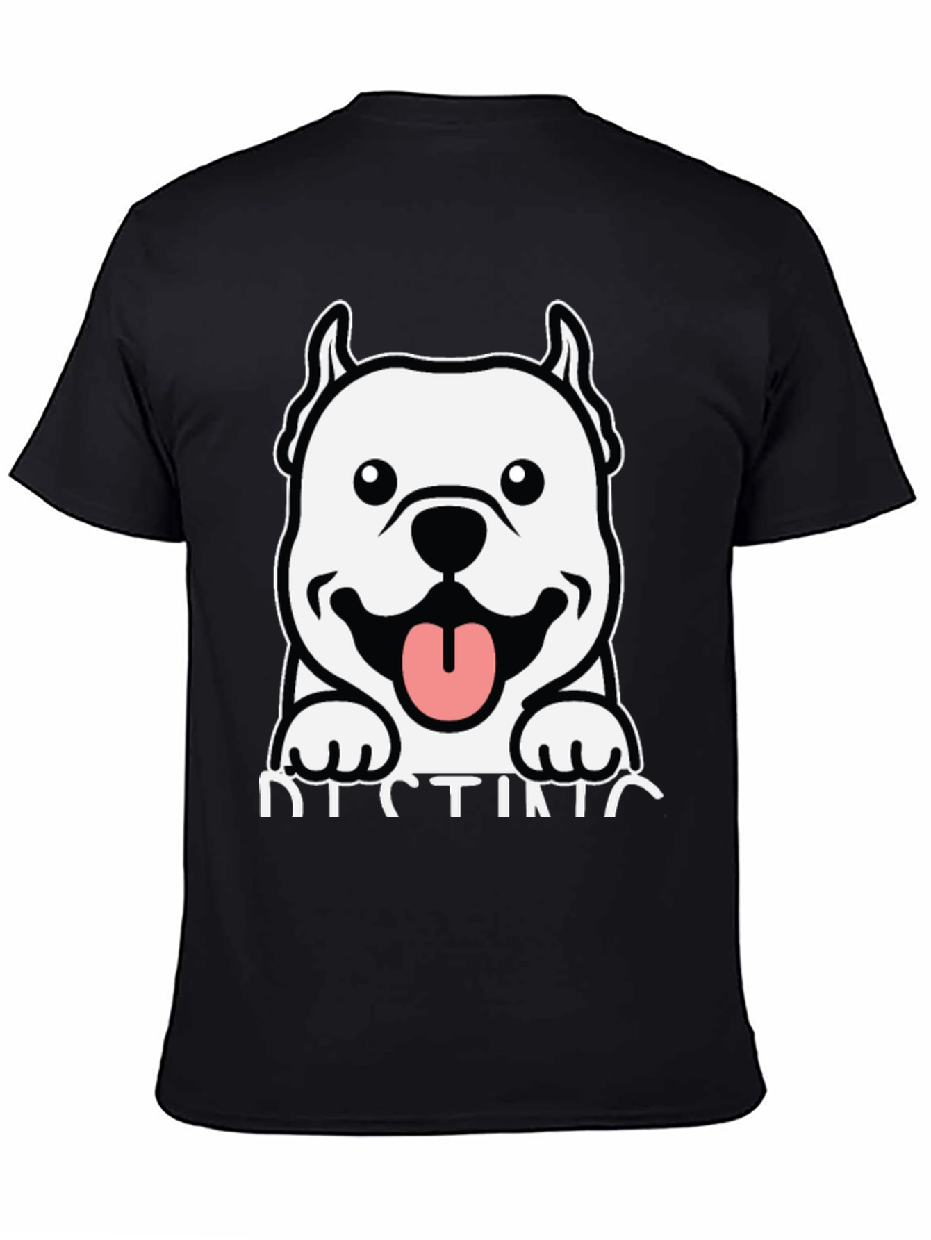 Cool Dog Graphic Black T-Shirt