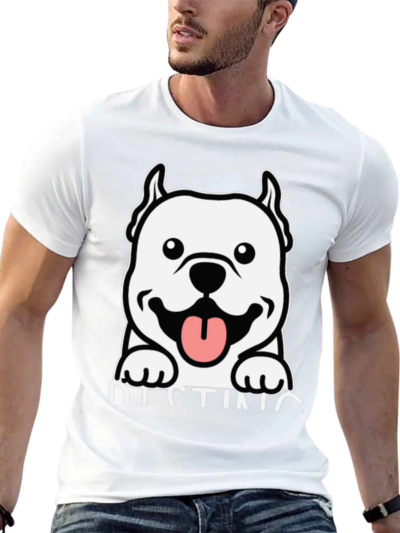 Cool Dog Graphic Black T-Shirt