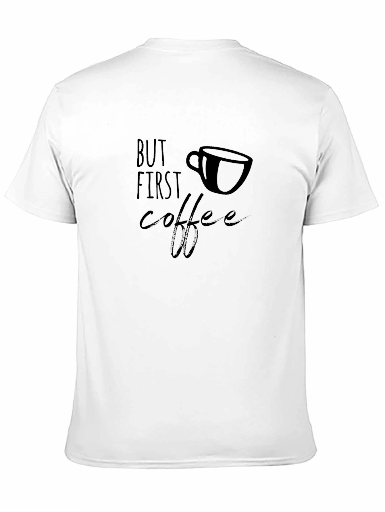 But First Coffee Black Graphic Tee