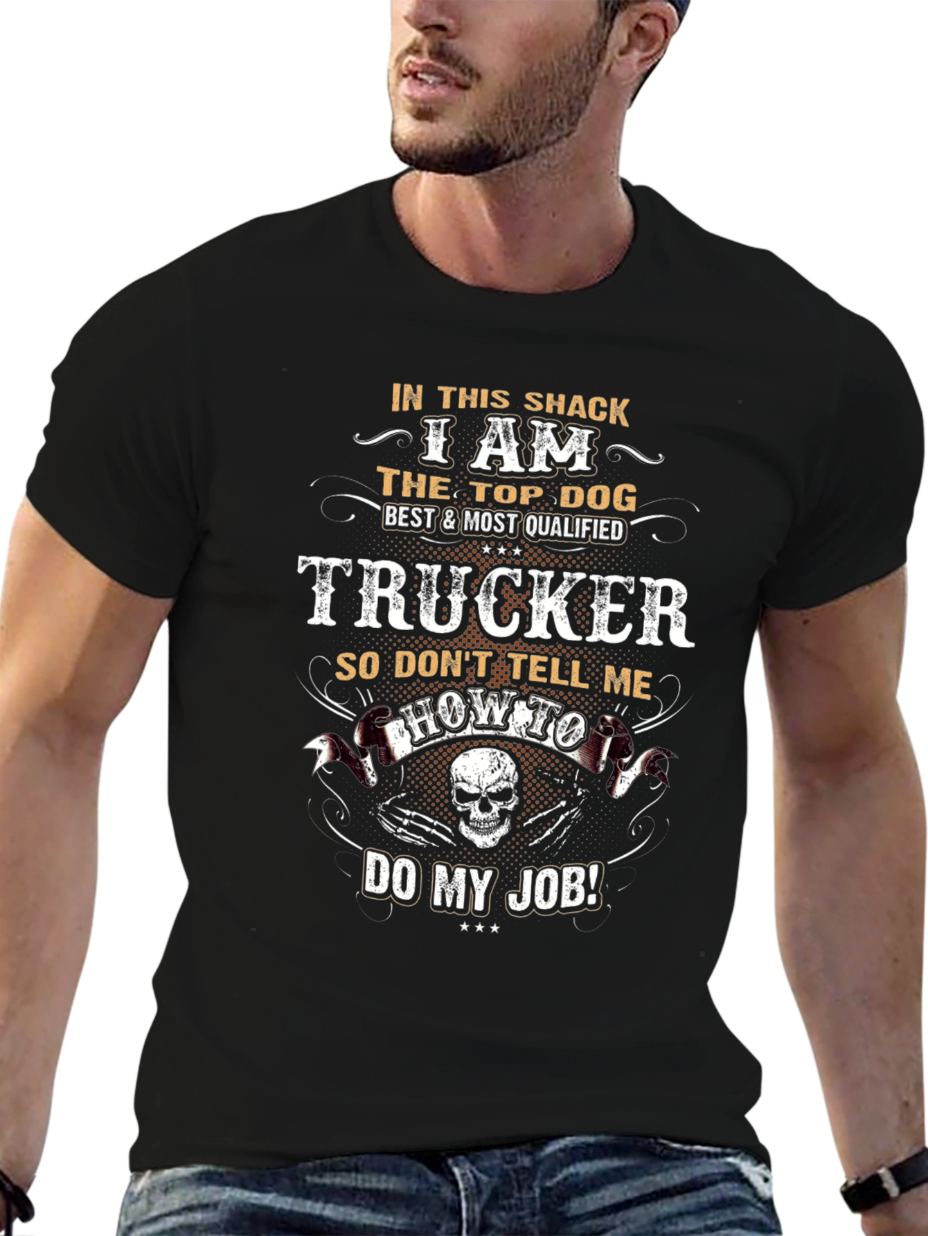 Trucker Top Dog Graphic Tee