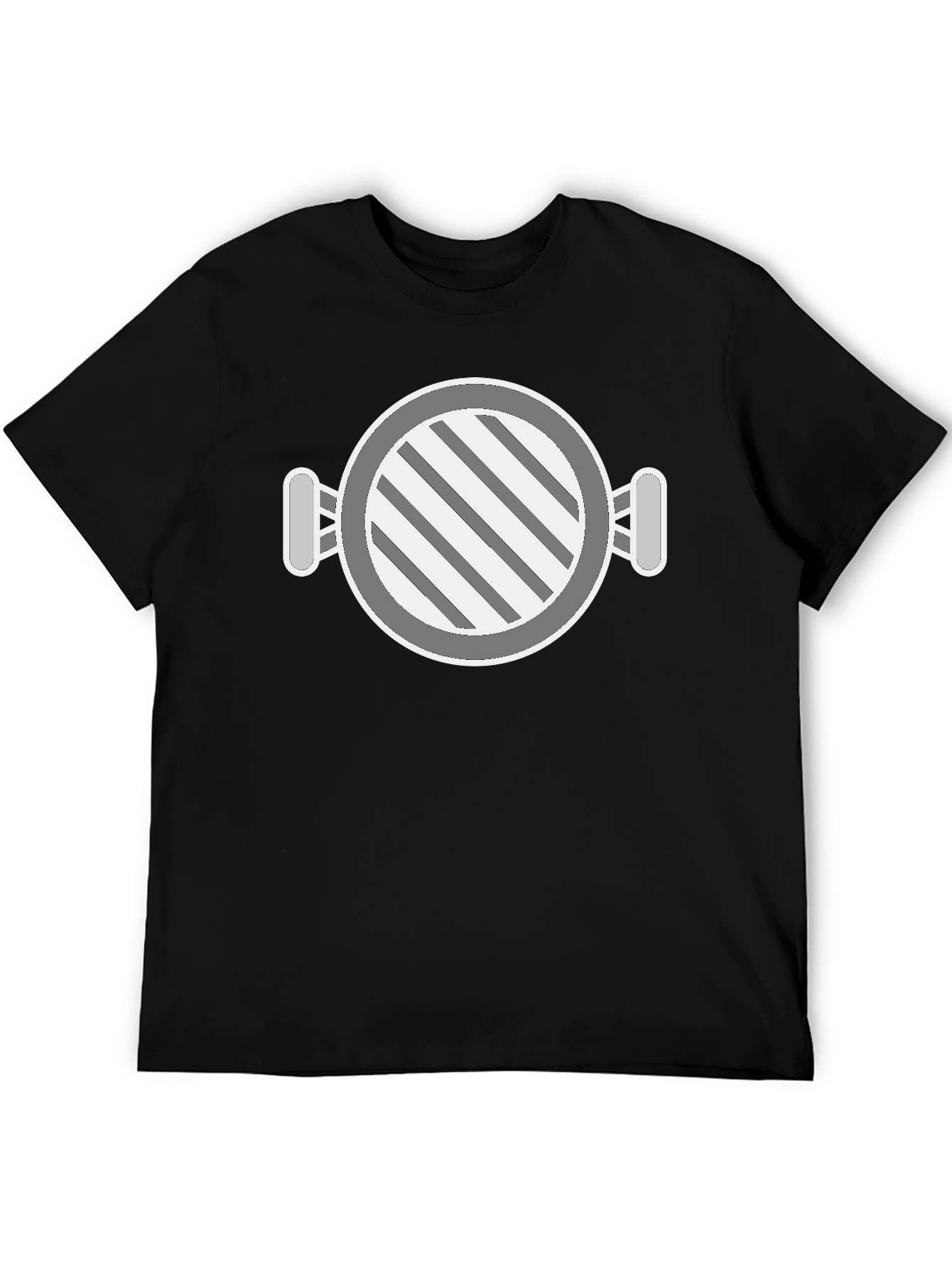 Round Graphic Tee - Cool Striped Design