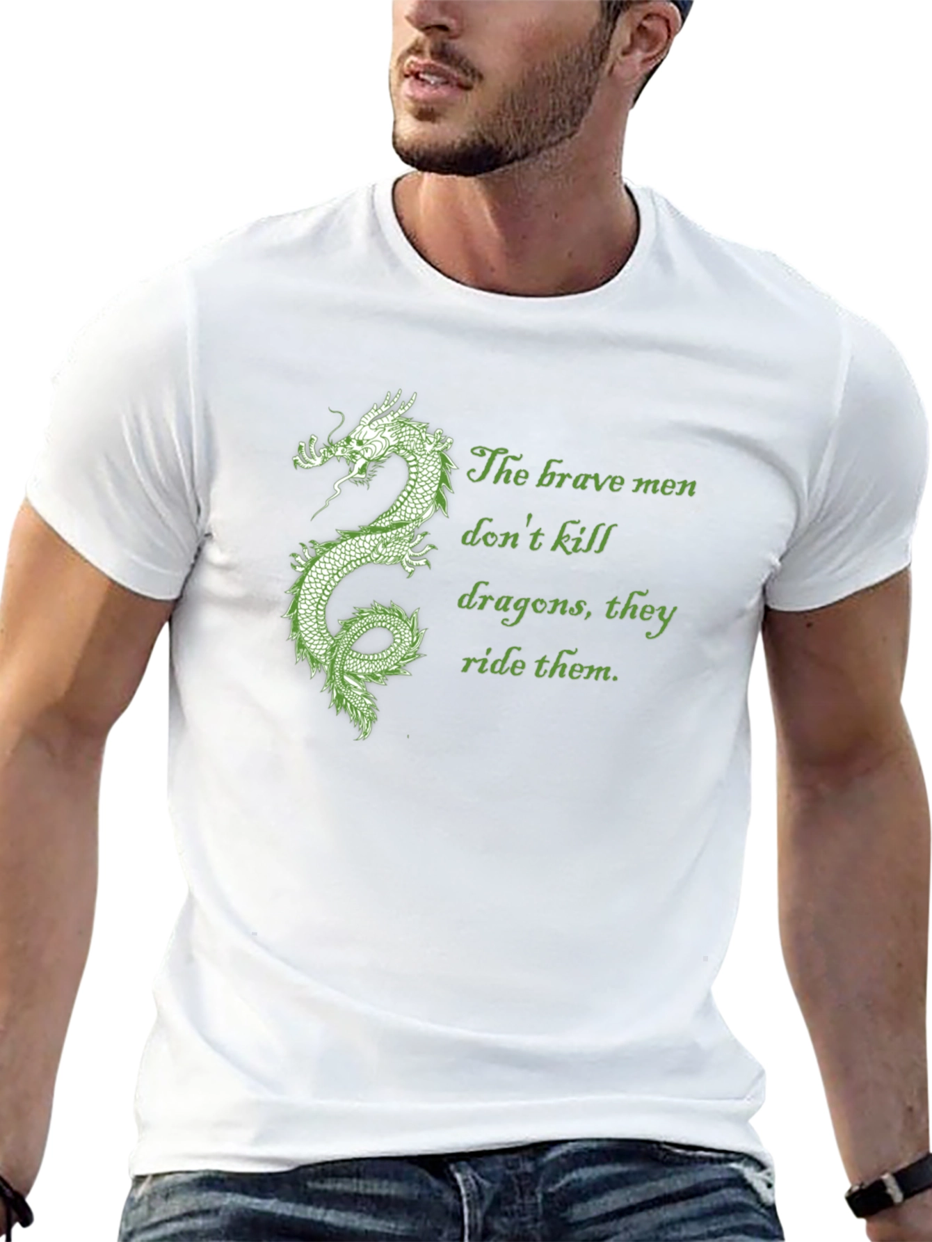 Dragon Rider Tee: Brave Men Dont Kill Dragons