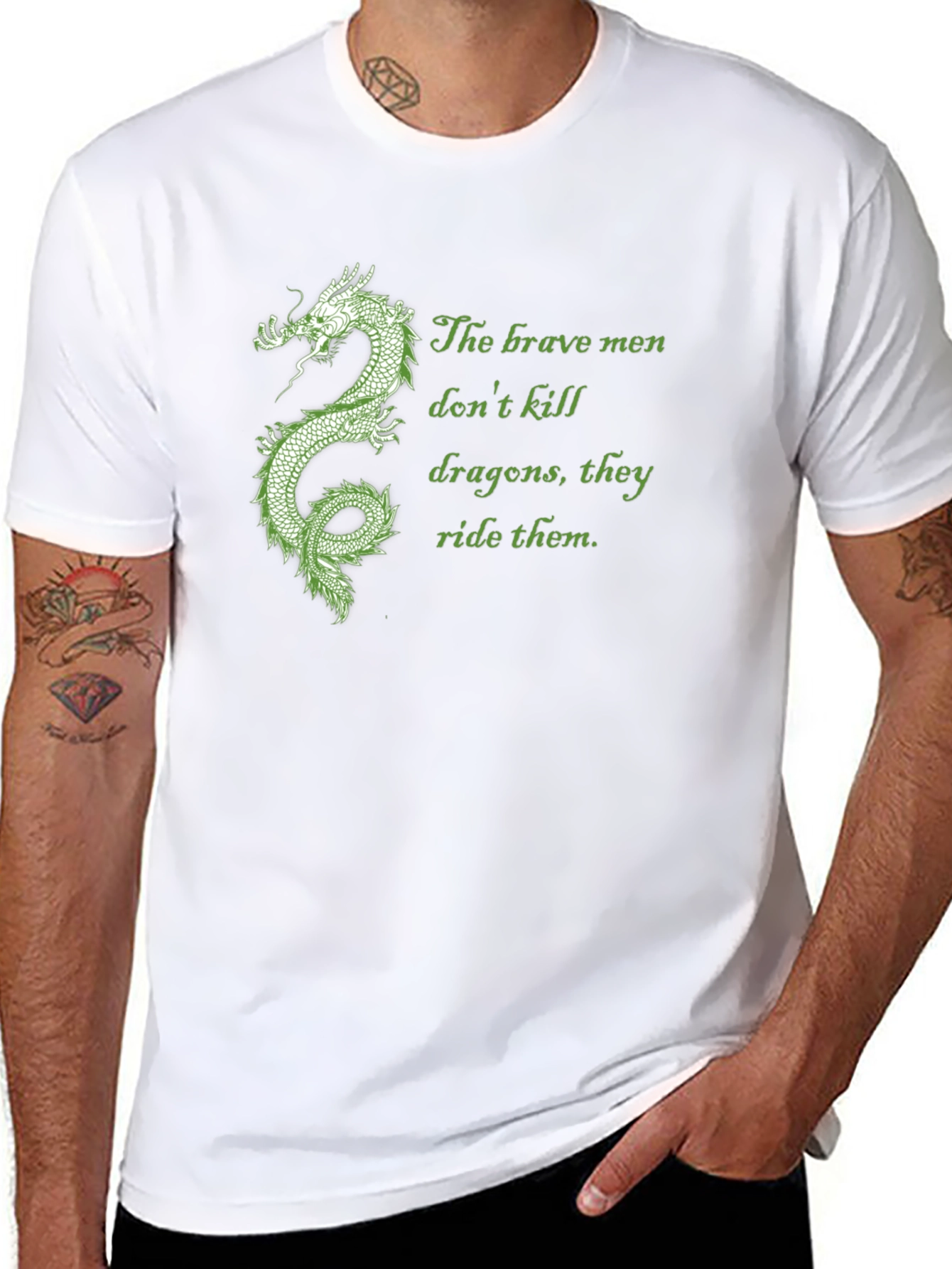 Dragon Rider Tee: Brave Men Dont Kill Dragons