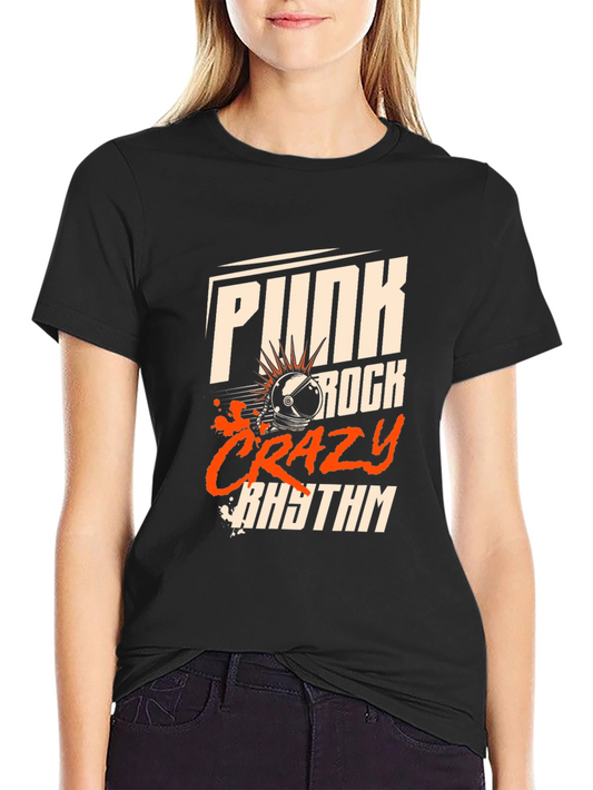 Punk Rock Crazy Rhythm Black T-Shirt