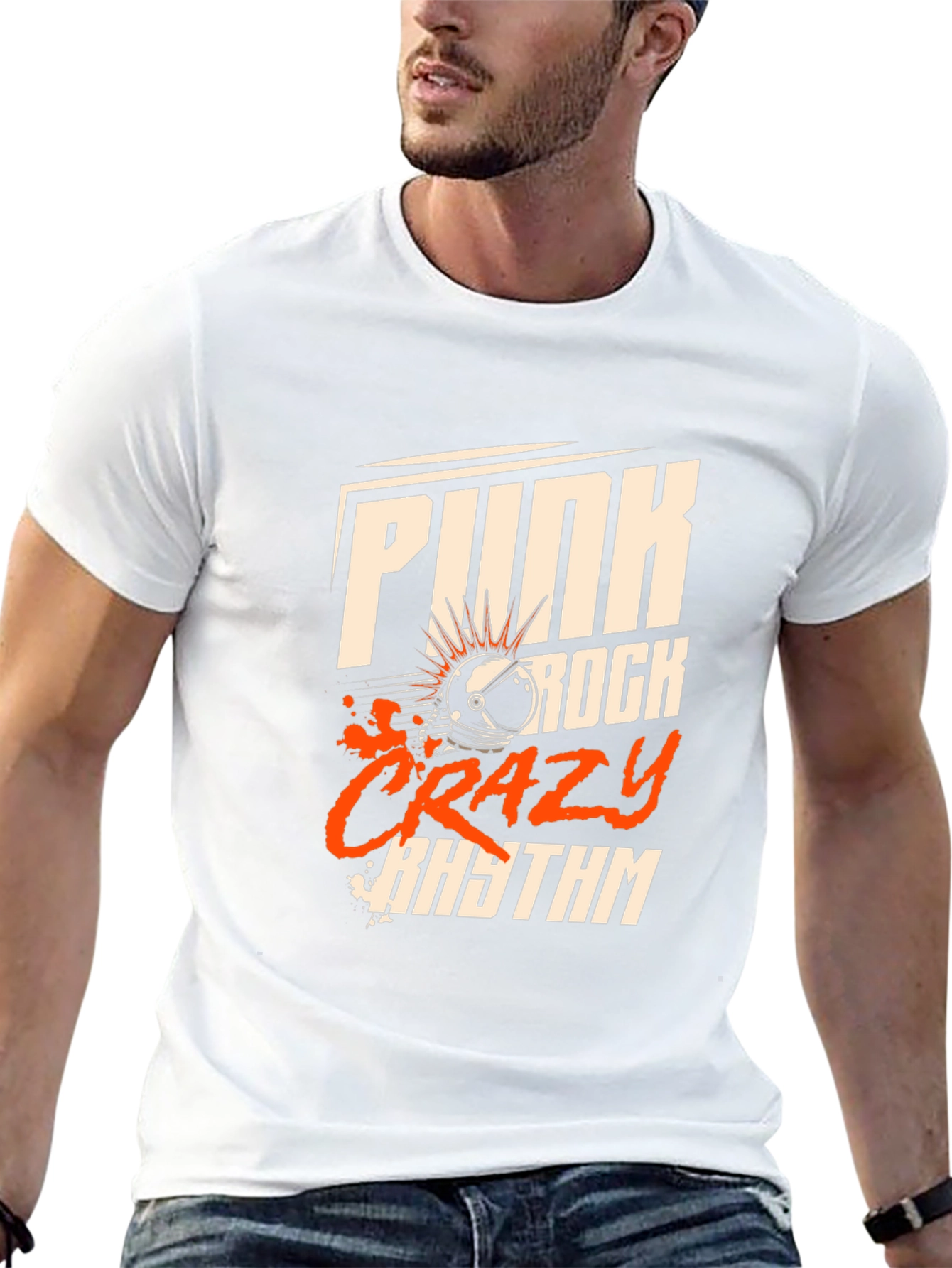 Punk Rock Crazy Rhythm Black T-Shirt