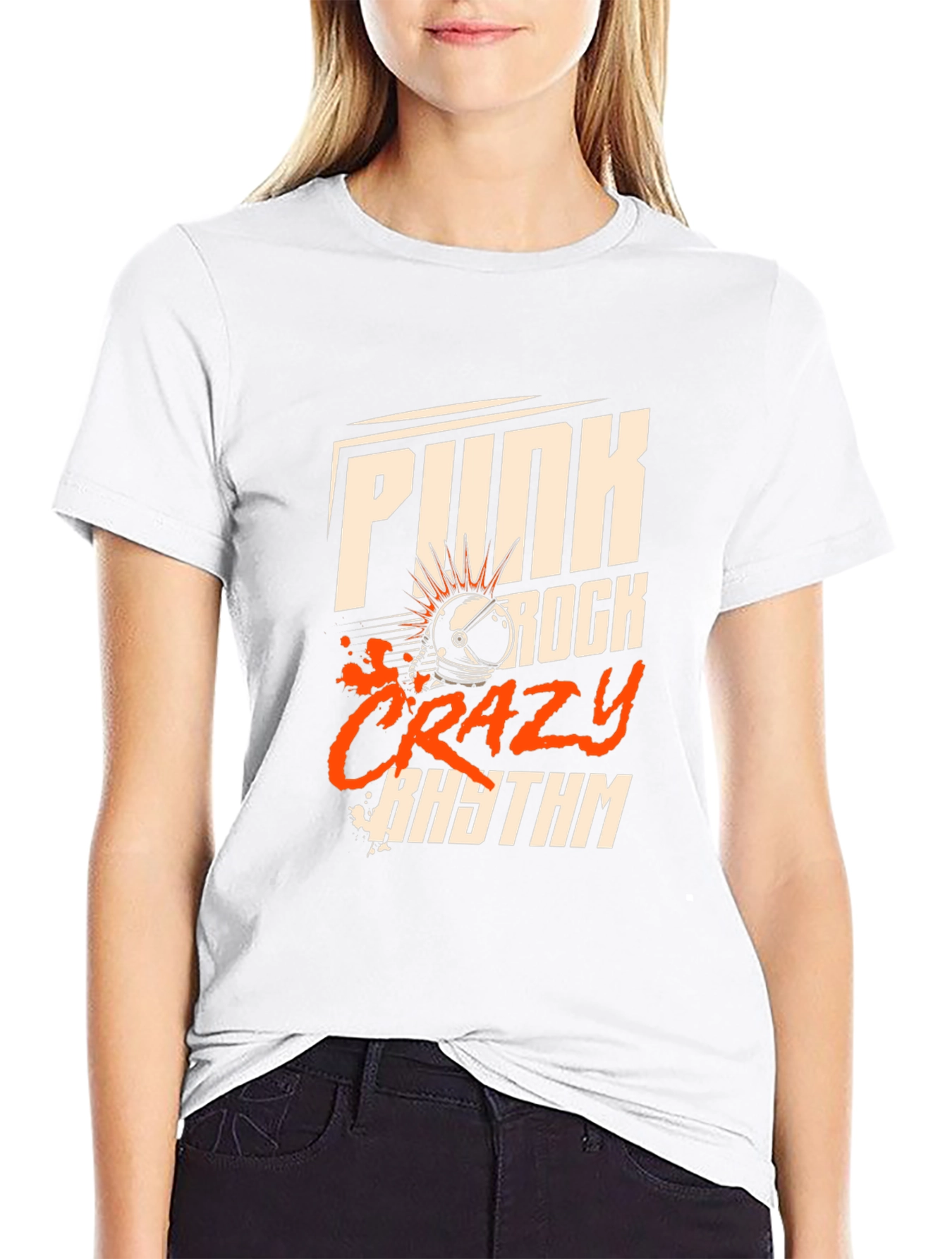 Punk Rock Crazy Rhythm Black T-Shirt