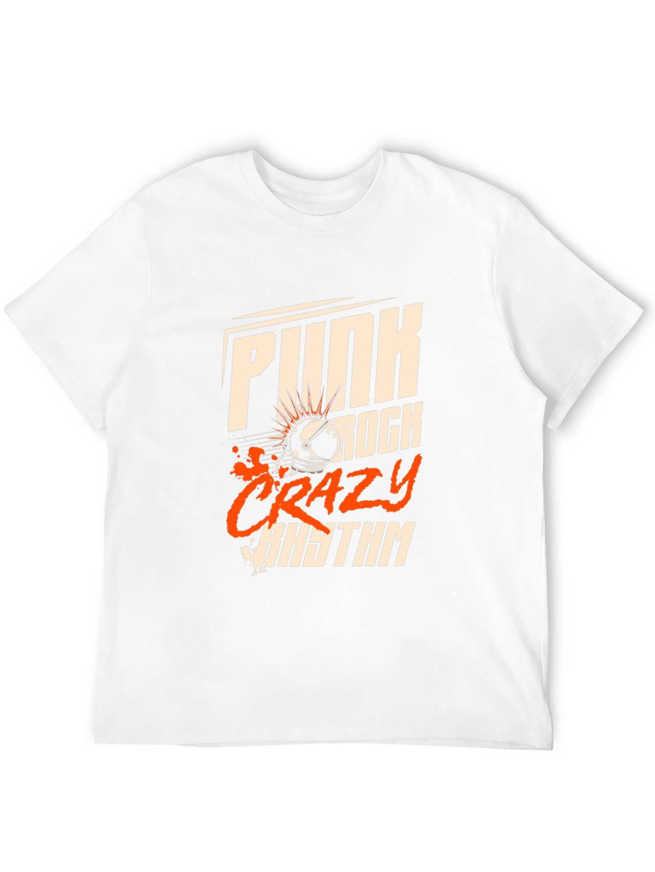 Punk Rock Crazy Rhythm Black T-Shirt