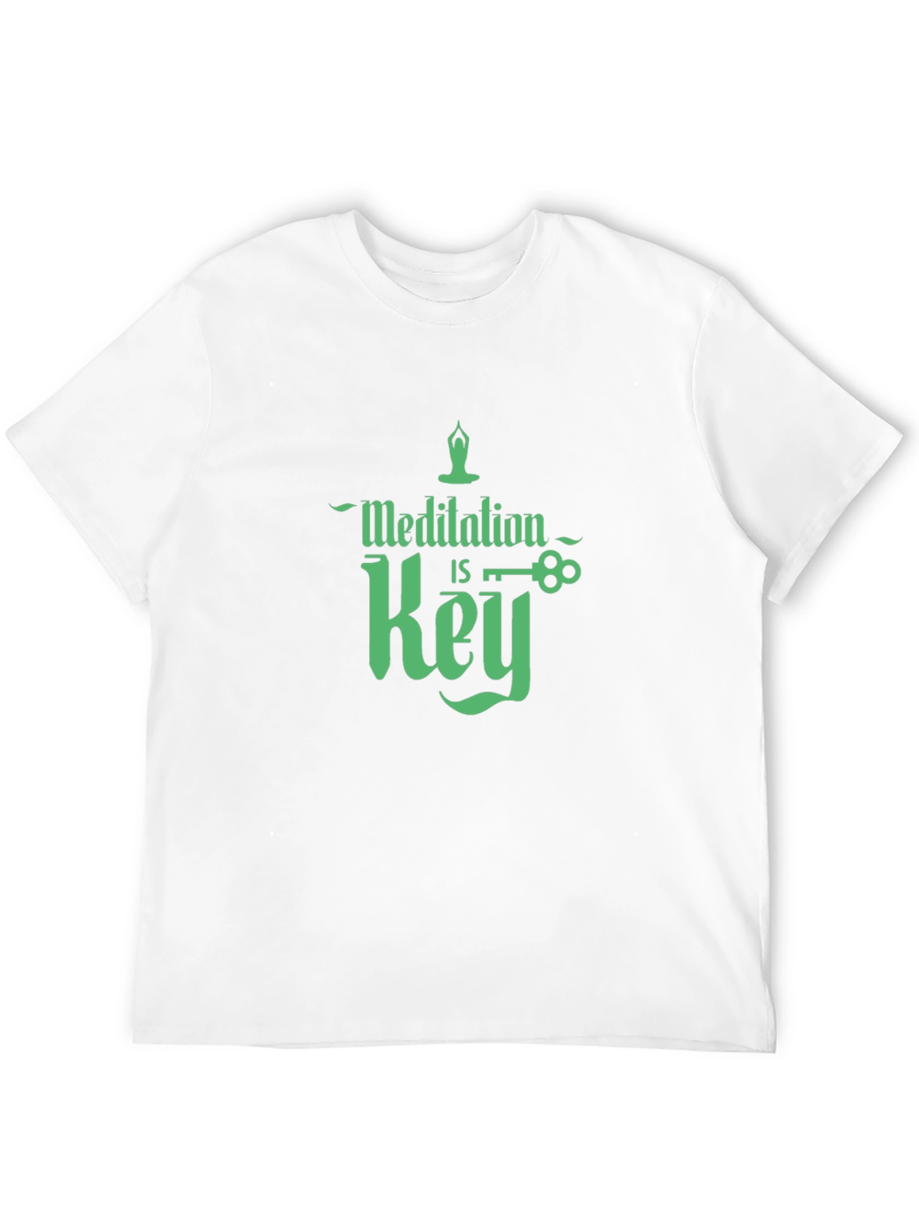 Meditation is Key Graphic T-Shirt - Black