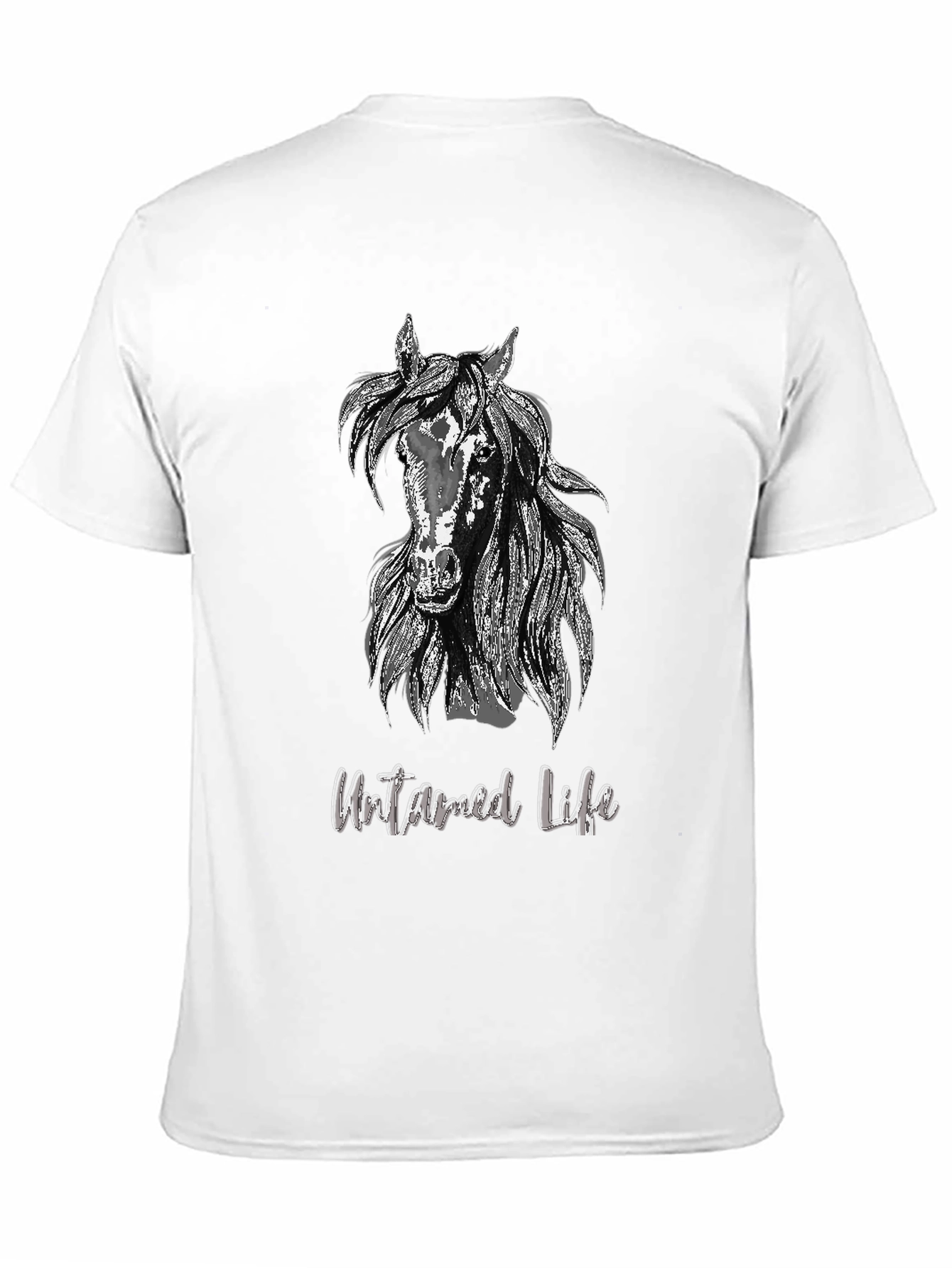 Untamed Life Horse Graphic Tee - Black
