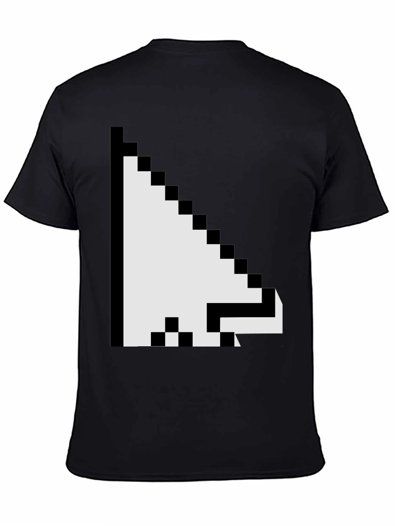 Pixel Arrow Graphic Tee - Black Casual Shirt