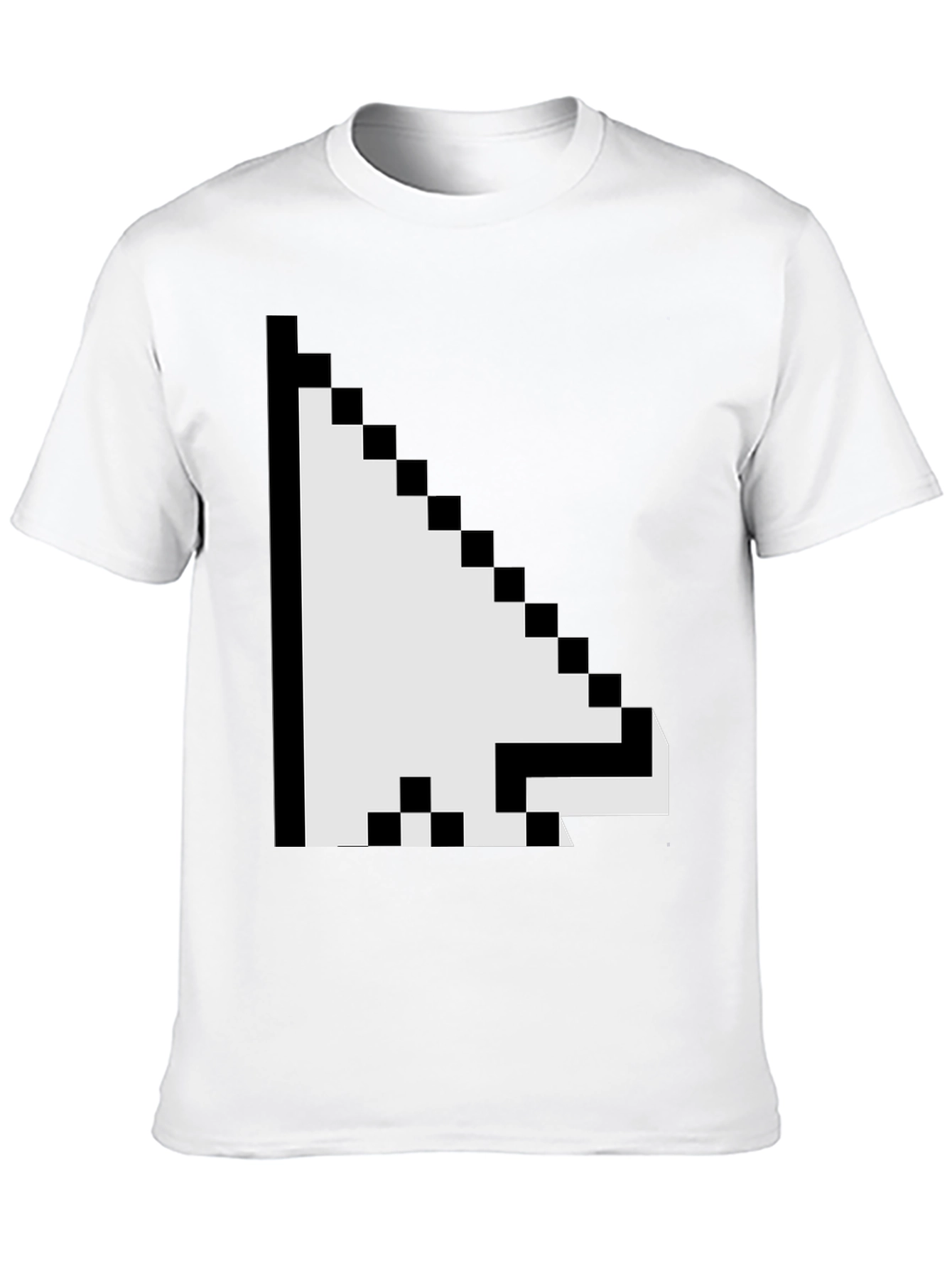 Pixel Arrow Graphic Tee - Black Casual Shirt