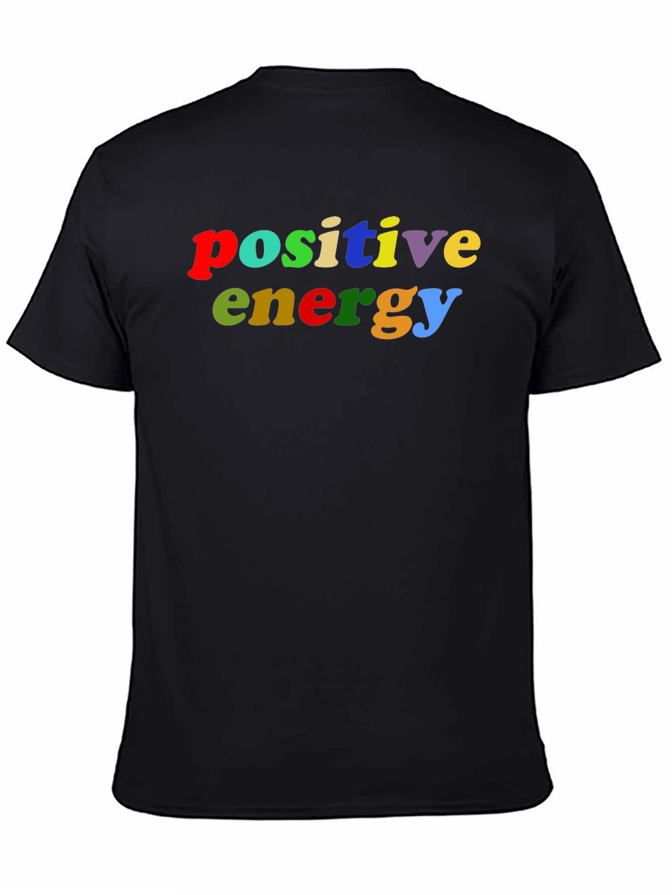 Positive Energy Black Crew Neck T-Shirt