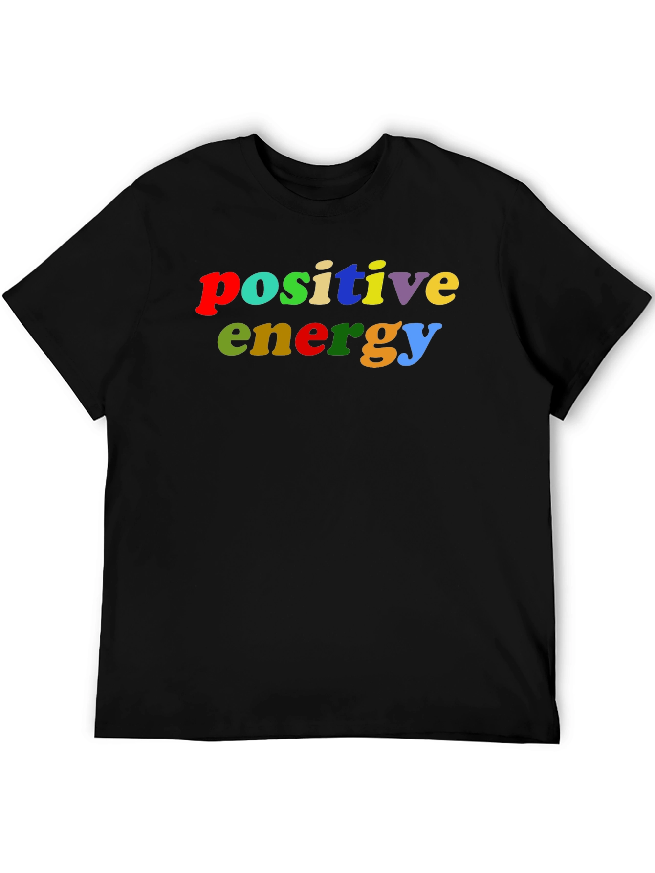 Positive Energy Black Crew Neck T-Shirt