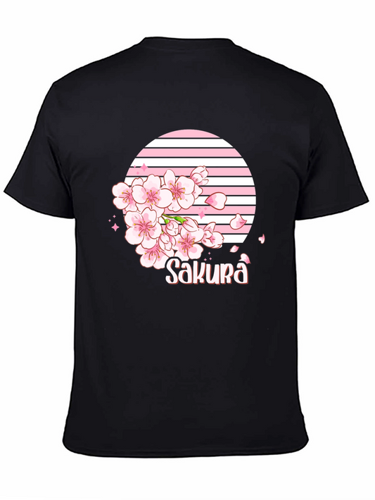 Sakura Flower Graphic T-Shirt - Japanese Cherry Blossom Tee