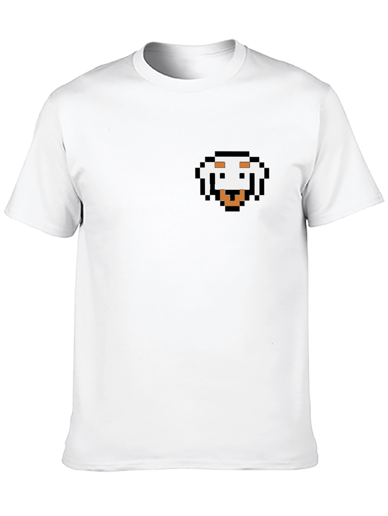 Pixel Dog Graphic Black T-Shirt