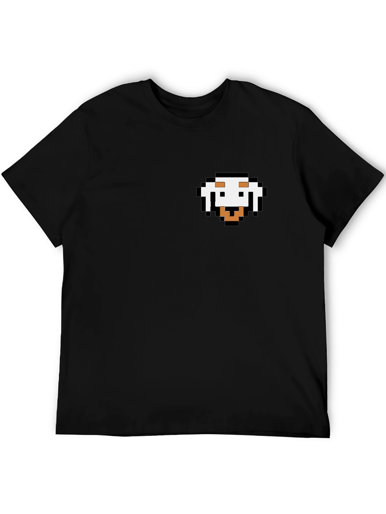 Pixel Dog Graphic Black T-Shirt
