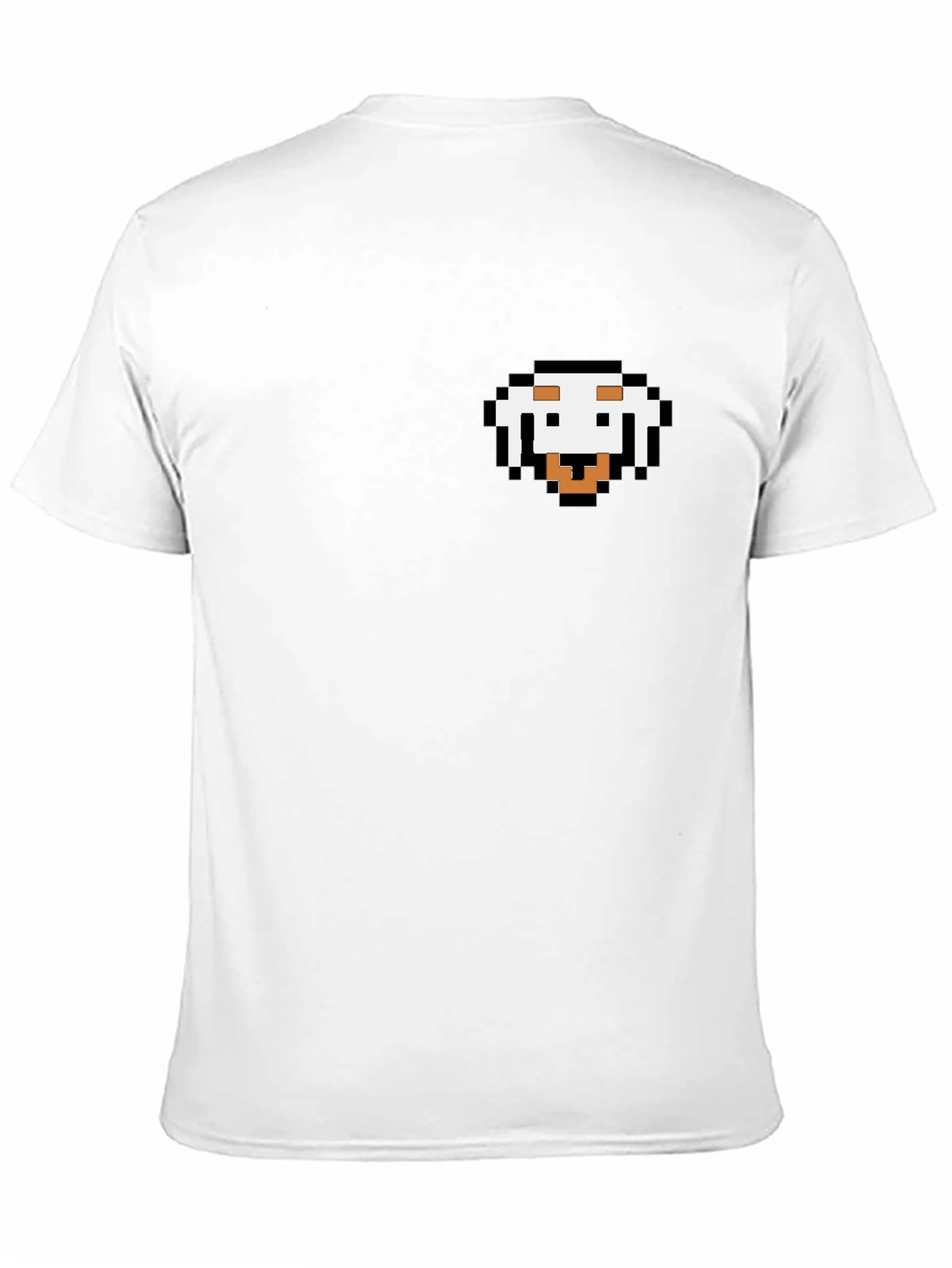 Pixel Dog Graphic Black T-Shirt