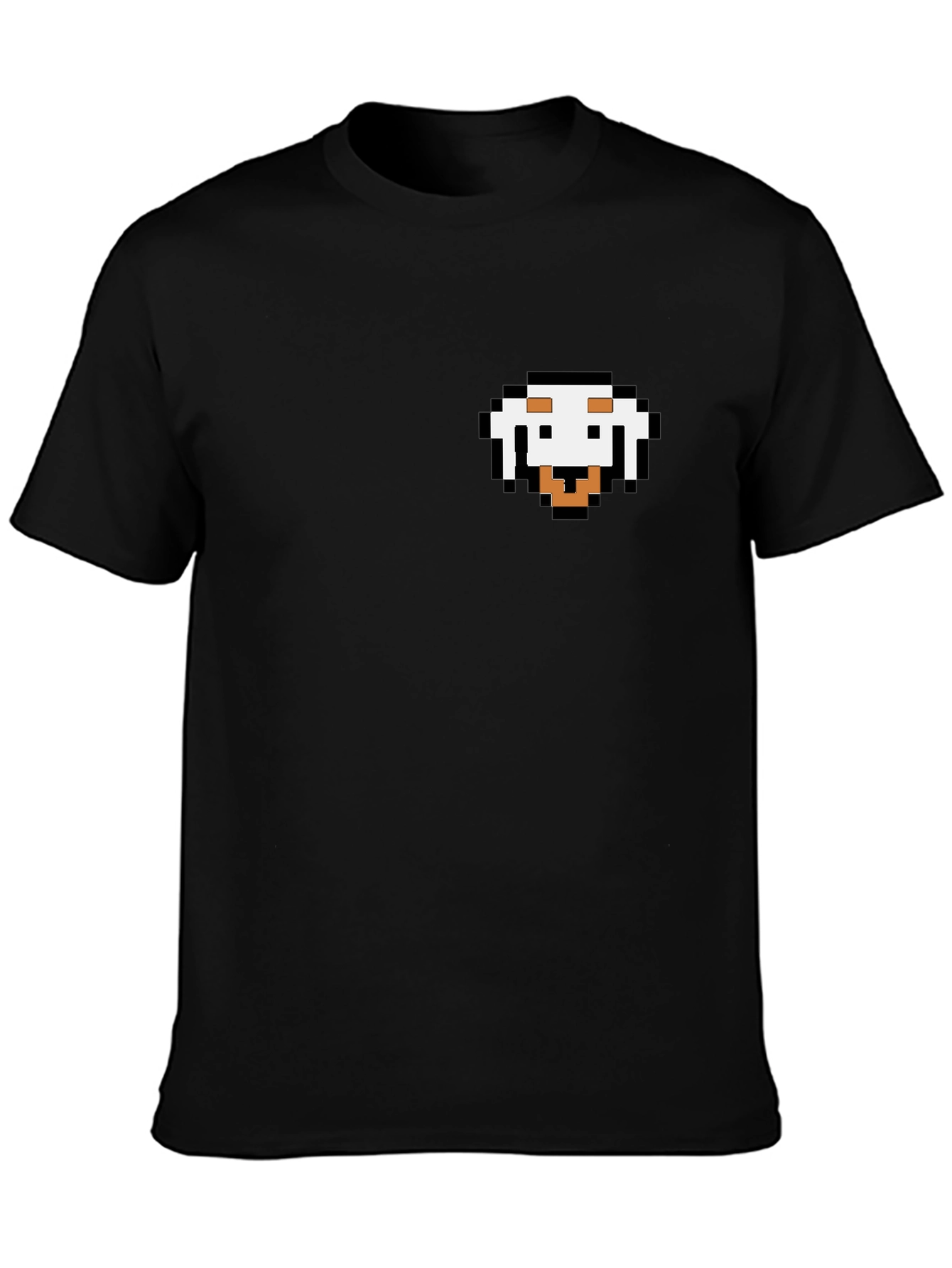 Pixel Dog Graphic Black T-Shirt