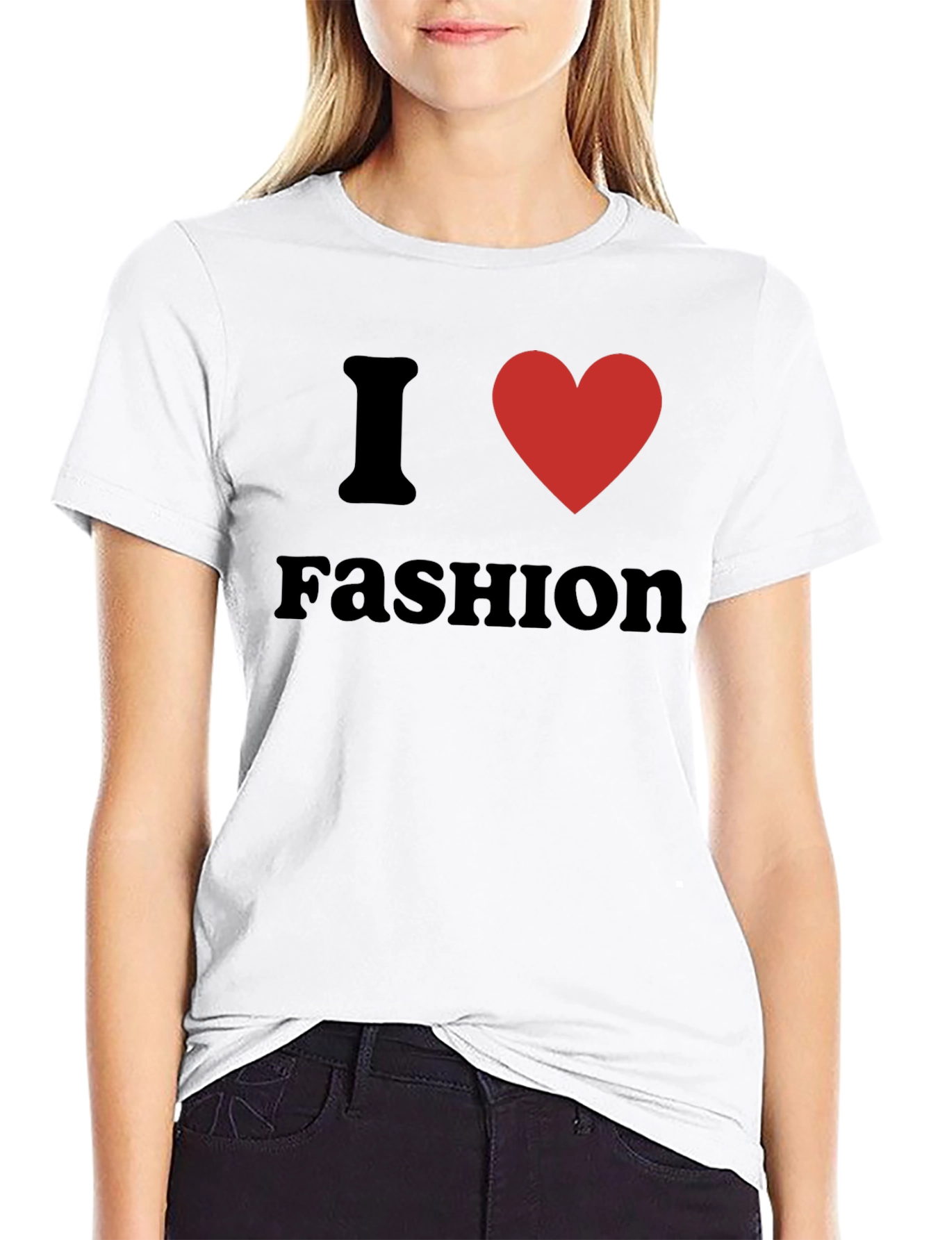 I Heart Fashion Black Tee Shirt