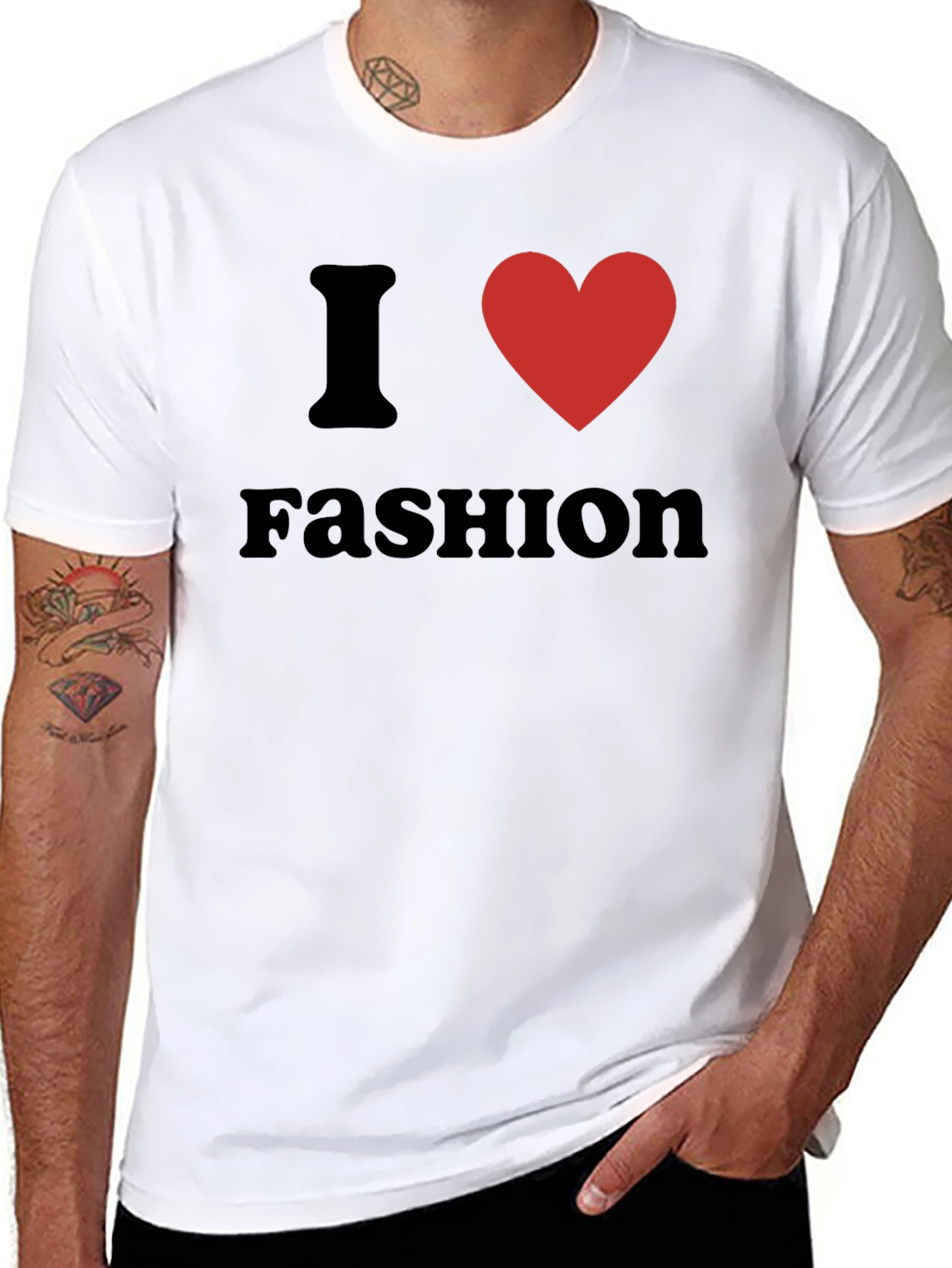 I Heart Fashion Black Tee Shirt