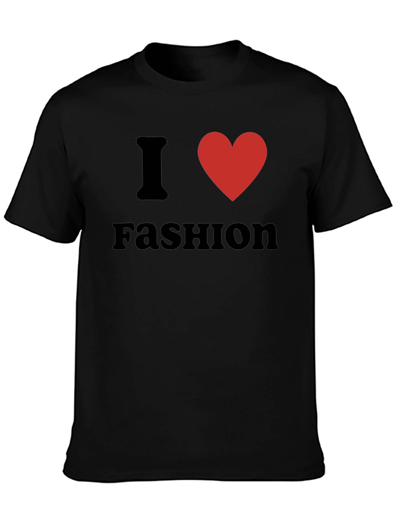 I Heart Fashion Black Tee Shirt