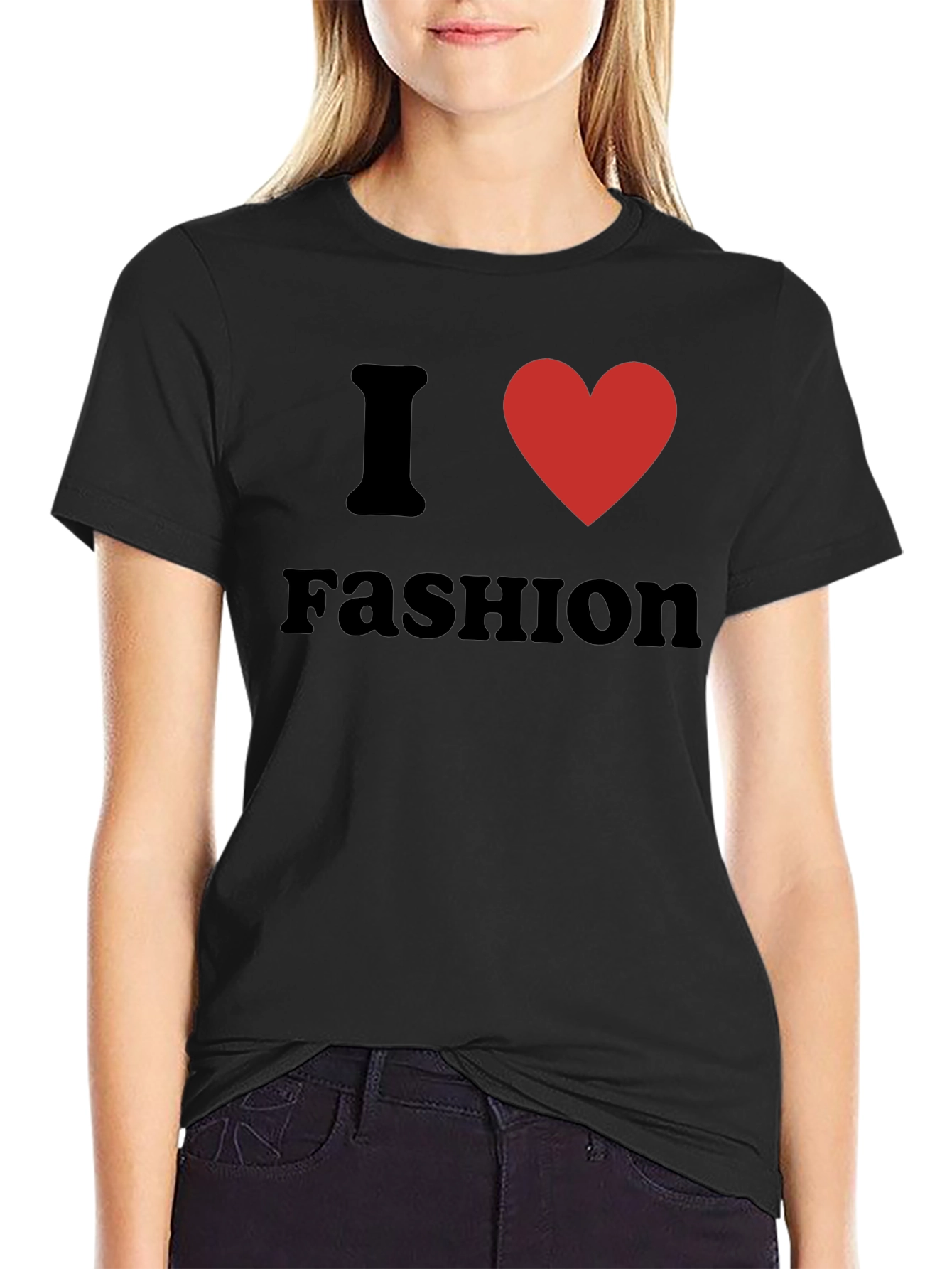 I Heart Fashion Black Tee Shirt
