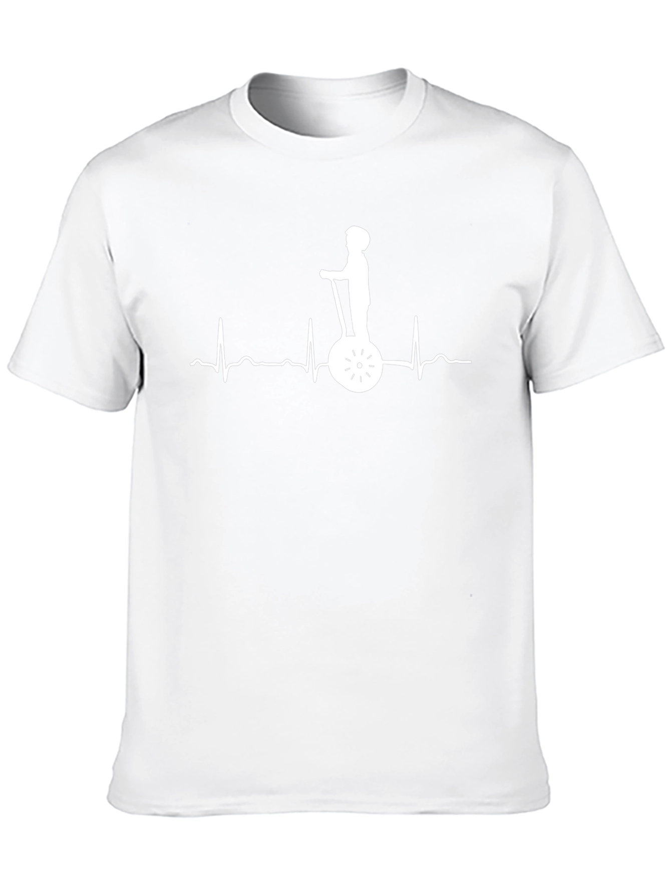 Black Segway Heartbeat Graphic T-Shirt