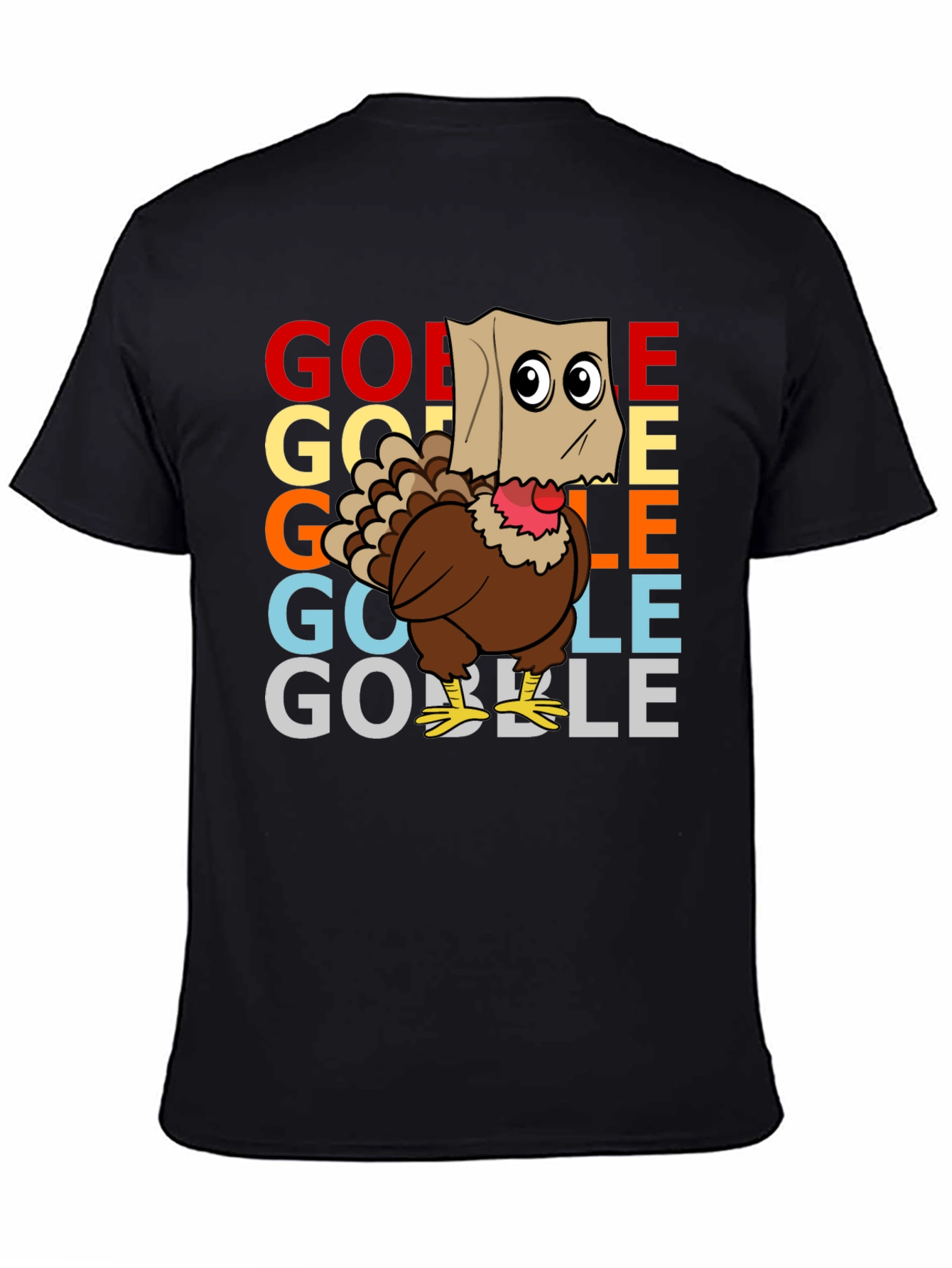 Gobble Turkey Thanksgiving Graphic Tee