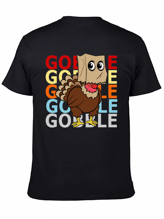 Gobble Turkey Thanksgiving Graphic Tee