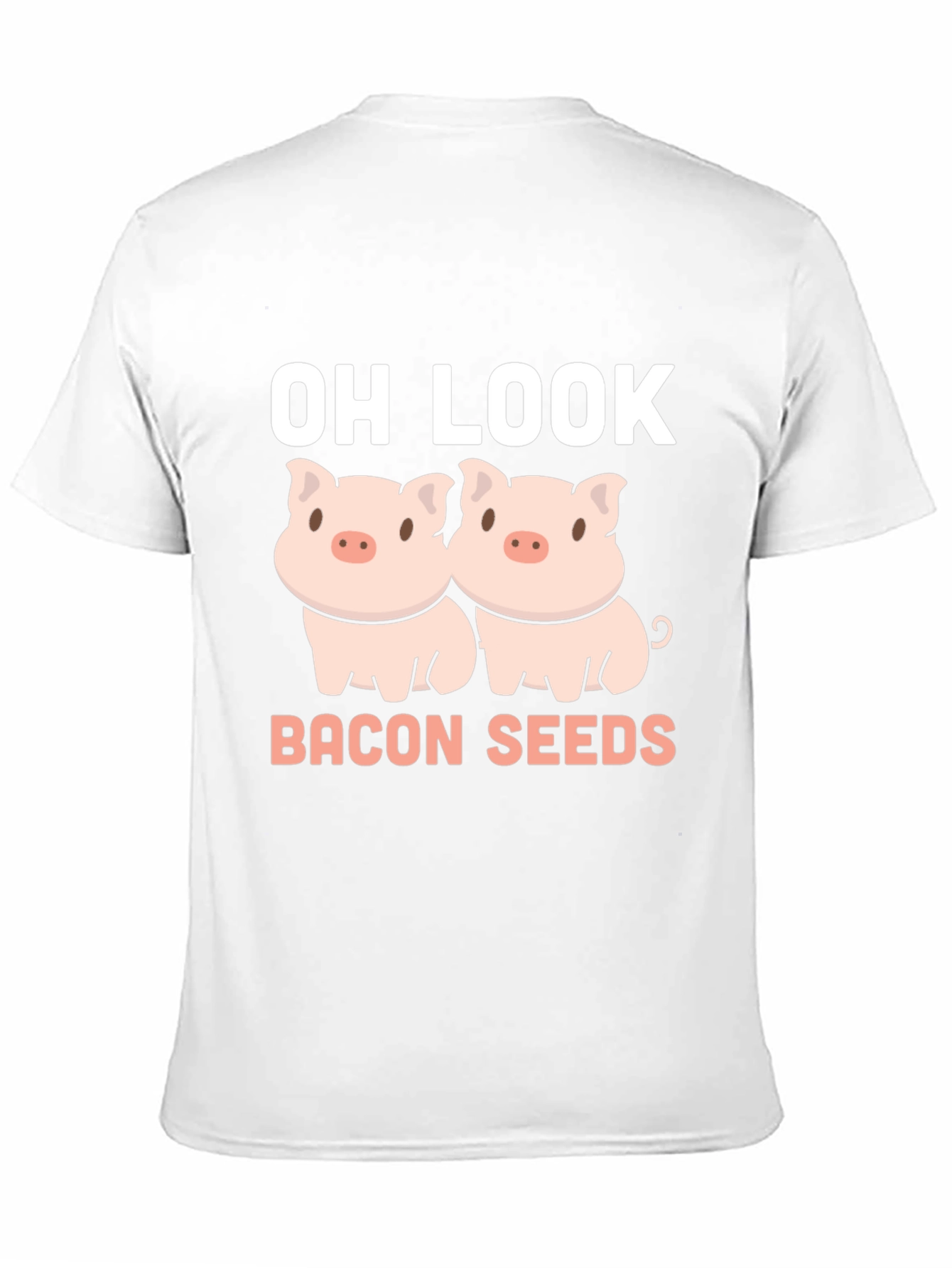 Oh Look Bacon Seeds Funny Pig T-Shirt