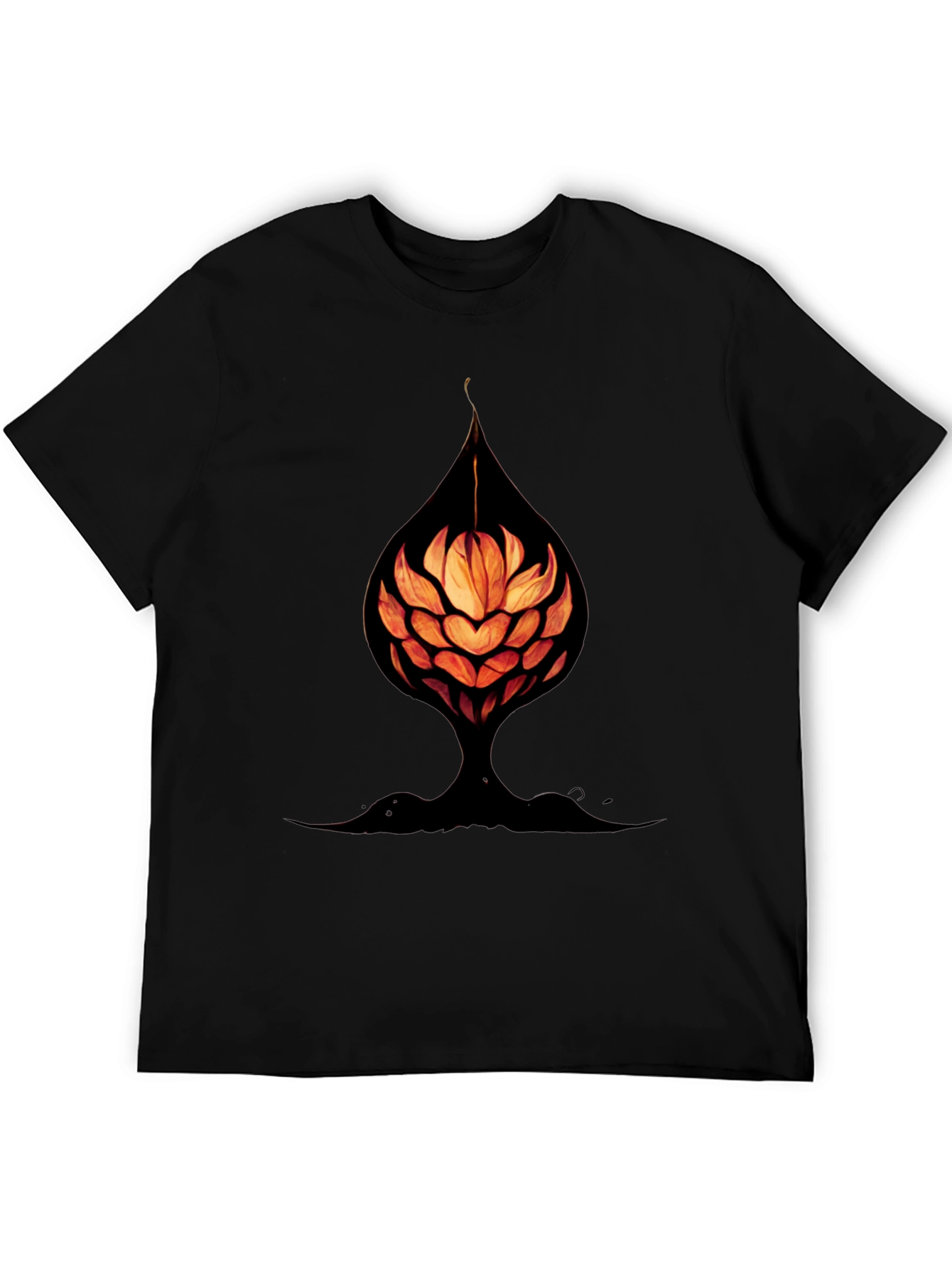 Abstract Flower Tee - Unique Graphic Print Shirt
