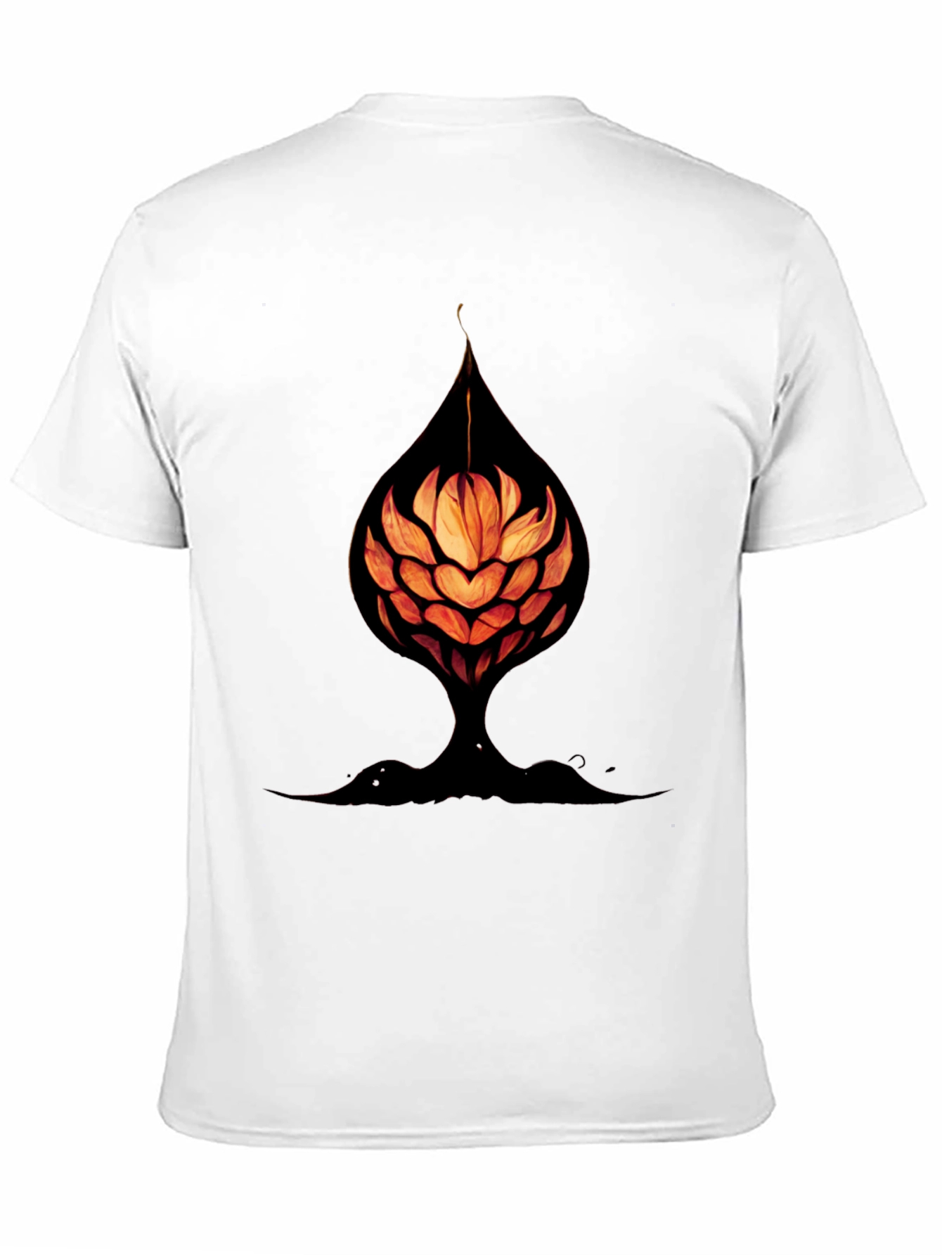 Abstract Flower Tee - Unique Graphic Print Shirt