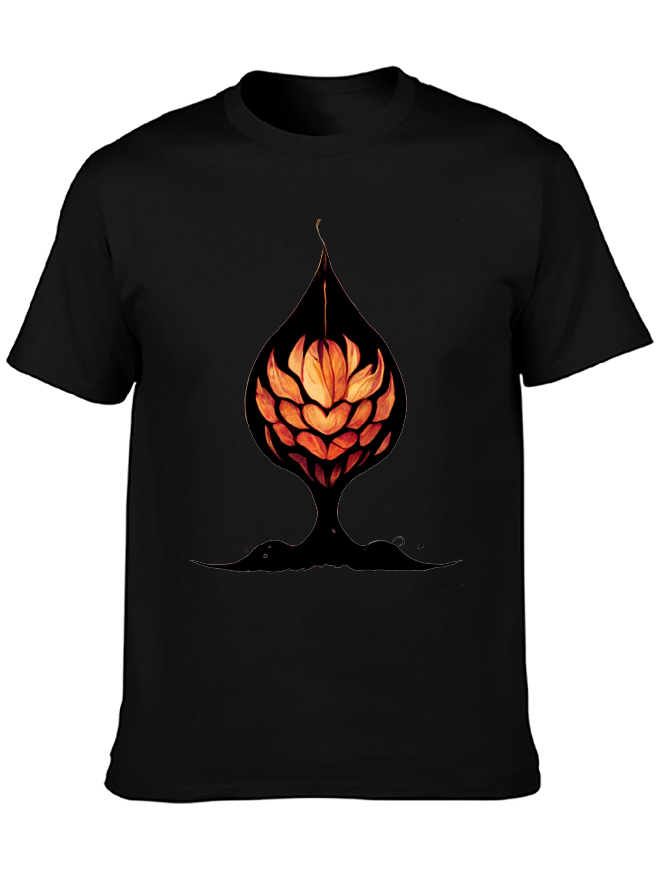 Abstract Flower Tee - Unique Graphic Print Shirt