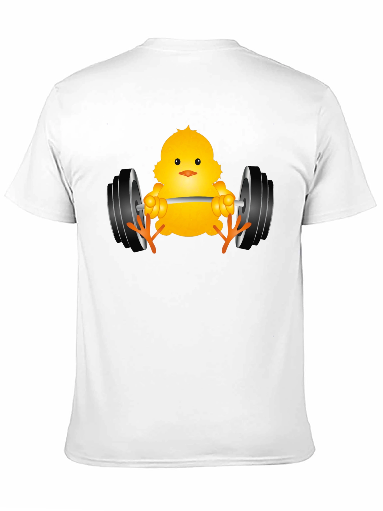 Funny Chick Lifting Weights Black T-Shirt