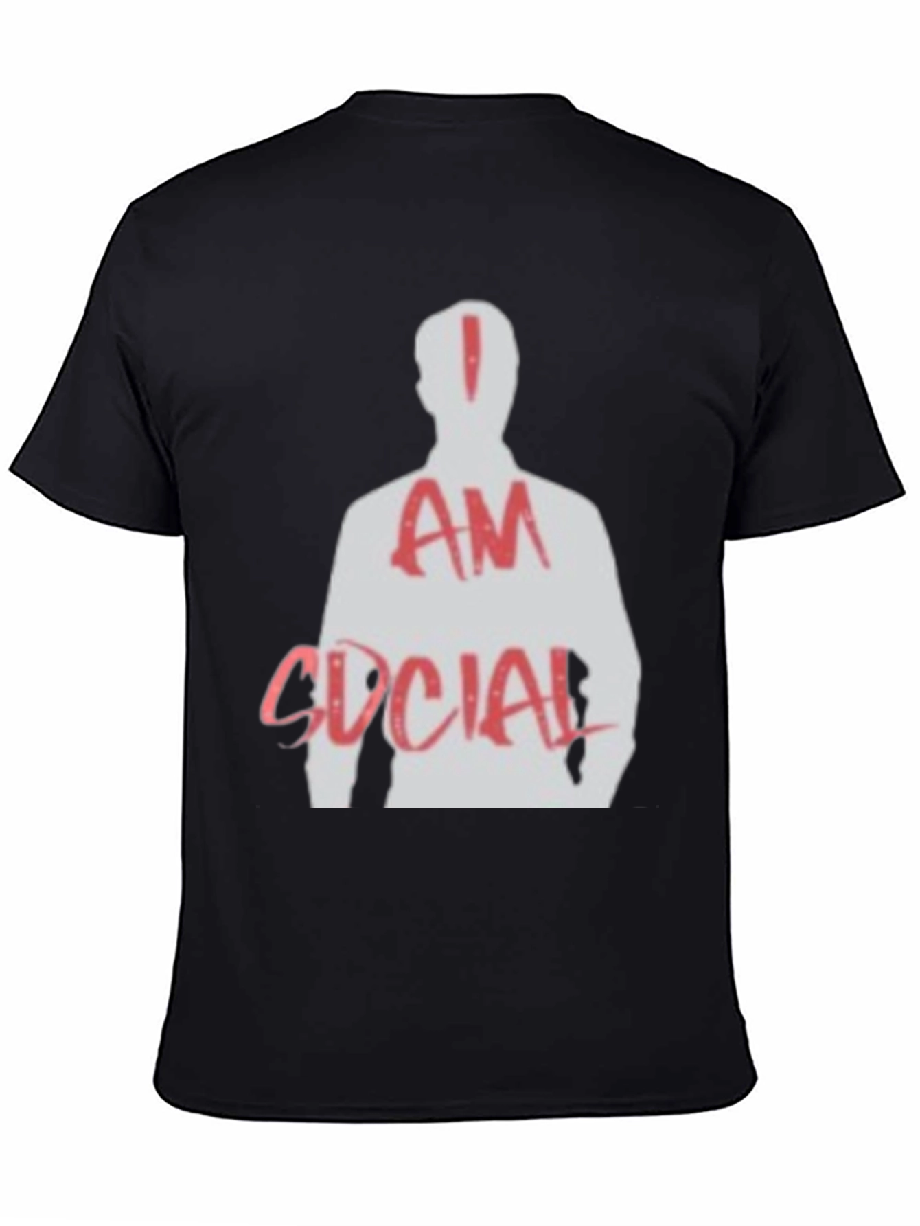 I am Social T-Shirt - Black Graphic Tee
