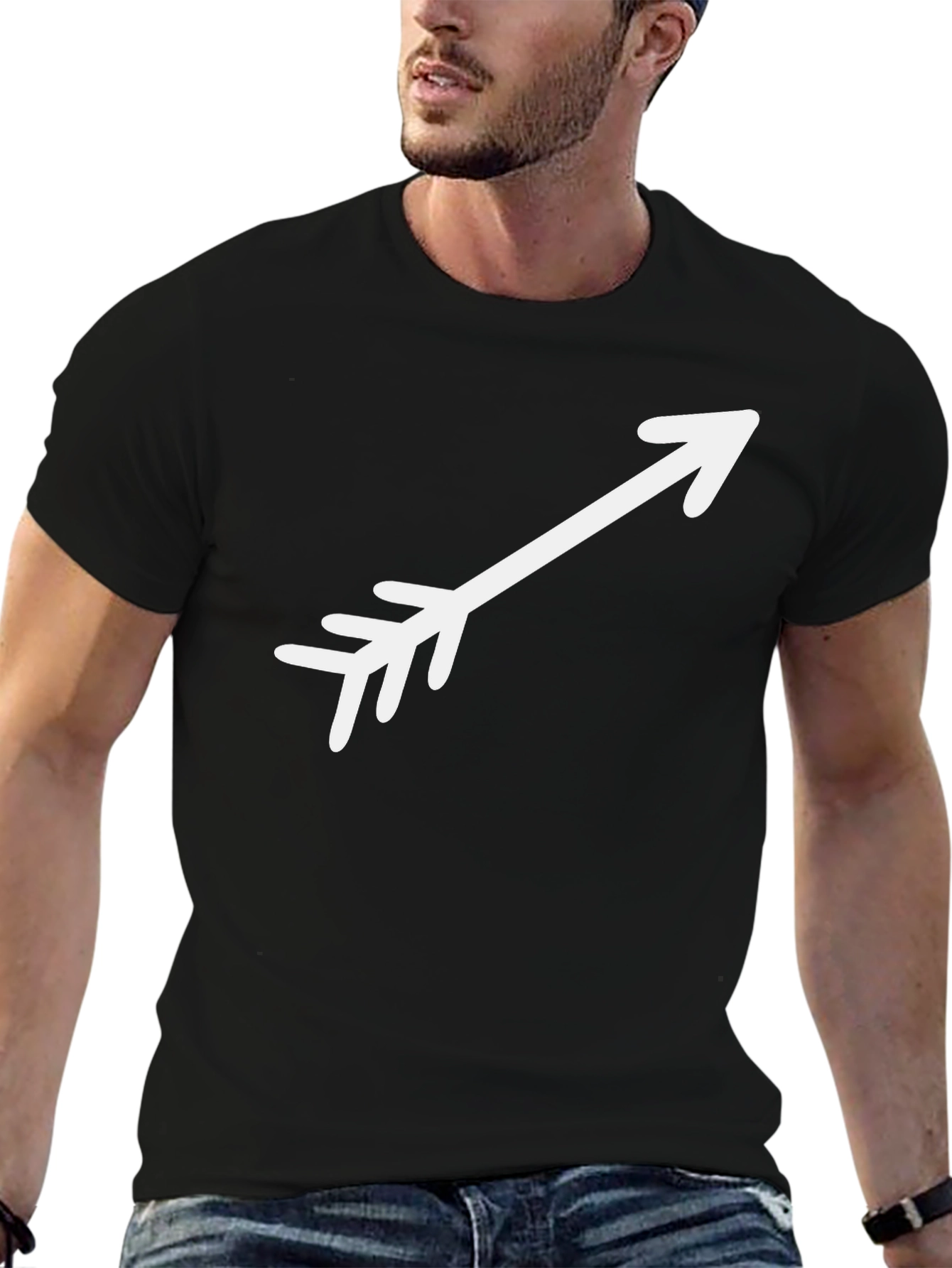 Arrow Graphic Tee - Black