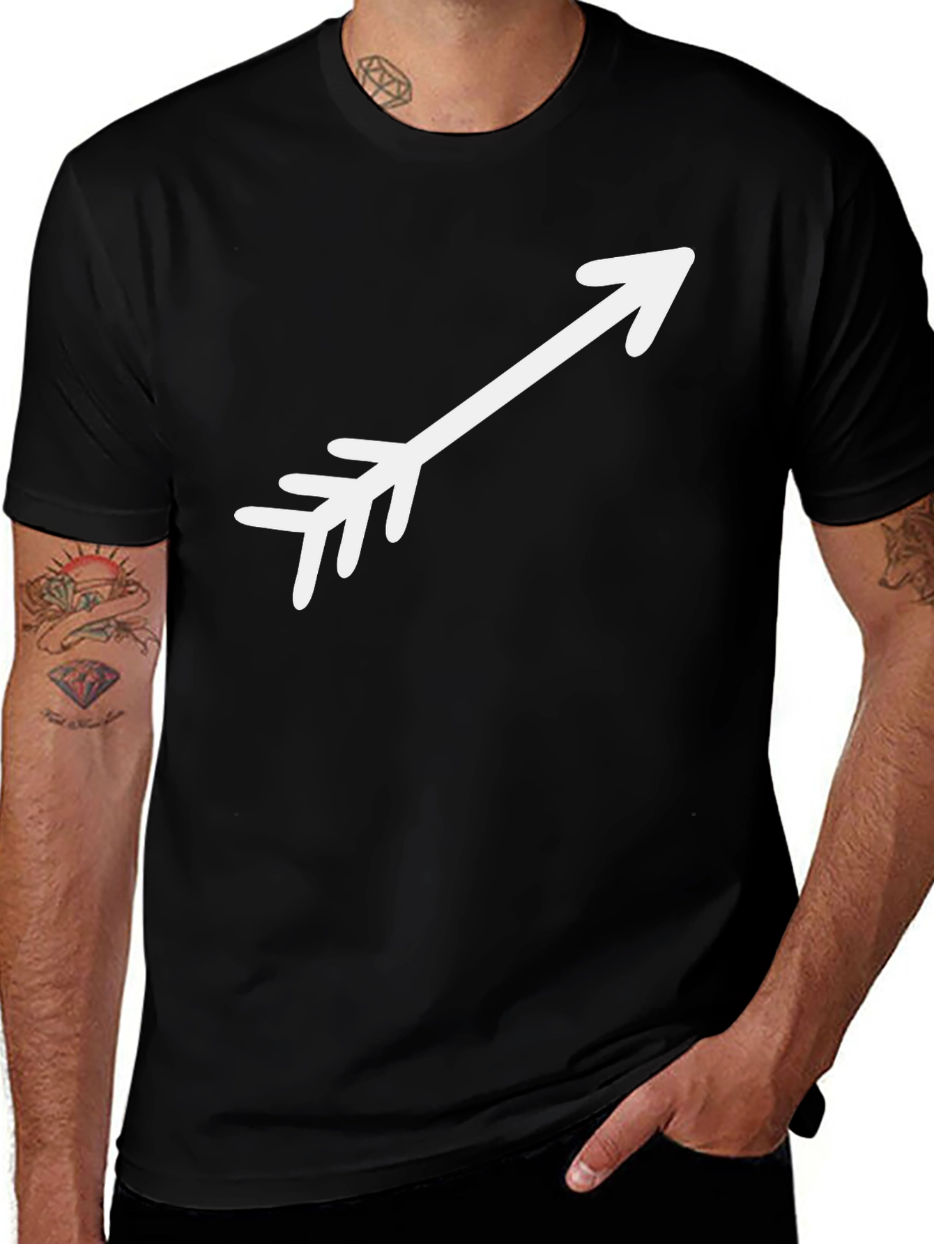 Arrow Graphic Tee - Black