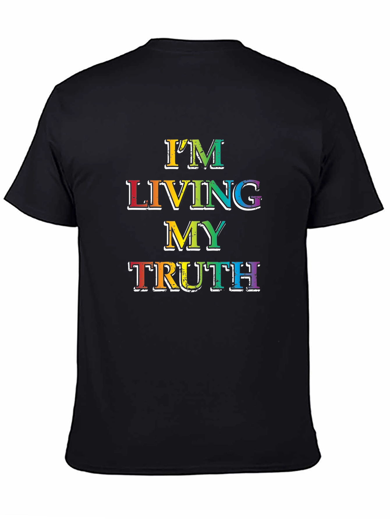 Living My Truth Rainbow Graphic T-Shirt