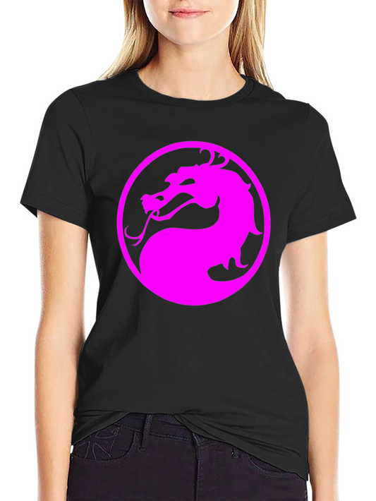 Mortal Kombat Dragon Logo Black T-Shirt